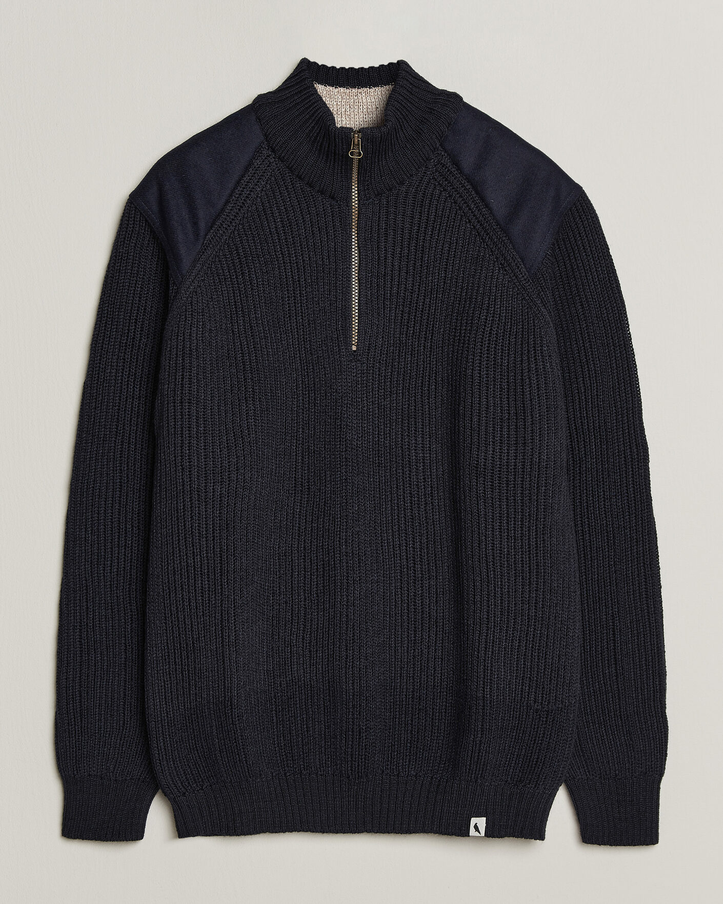 Uomini | Maglieria | Peregrine | Foxton Quarter Zip Jumperr Navy