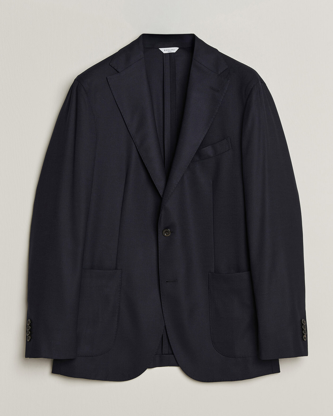 Uomini | Blazers | Boglioli for Care of Carl | Boglioli K Jacket Exclusive Hopsack Blazer Navy