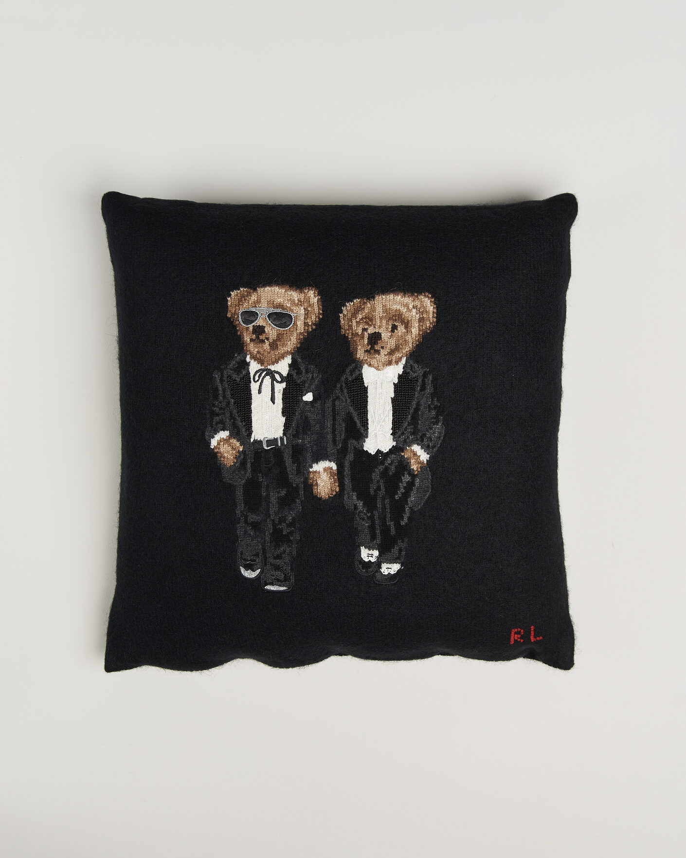 Uomini | Casa | Ralph Lauren Home | Ralph & Ricky Bear Wool/Alpaca Pillow Black