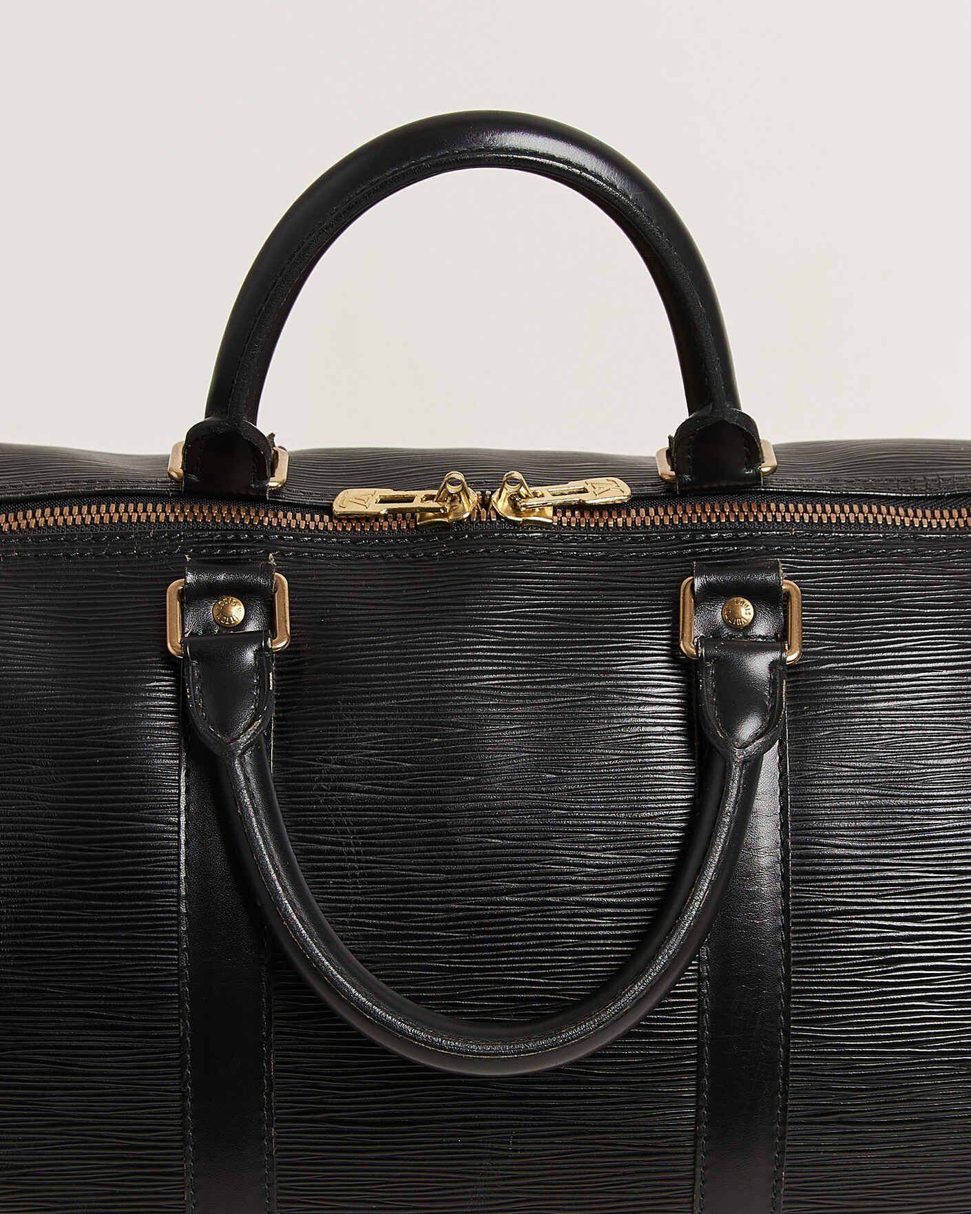 Uomini | Pre-Owned & Vintage Bags | Louis Vuitton Pre-Owned | Keepall 50 Epi Leather Black