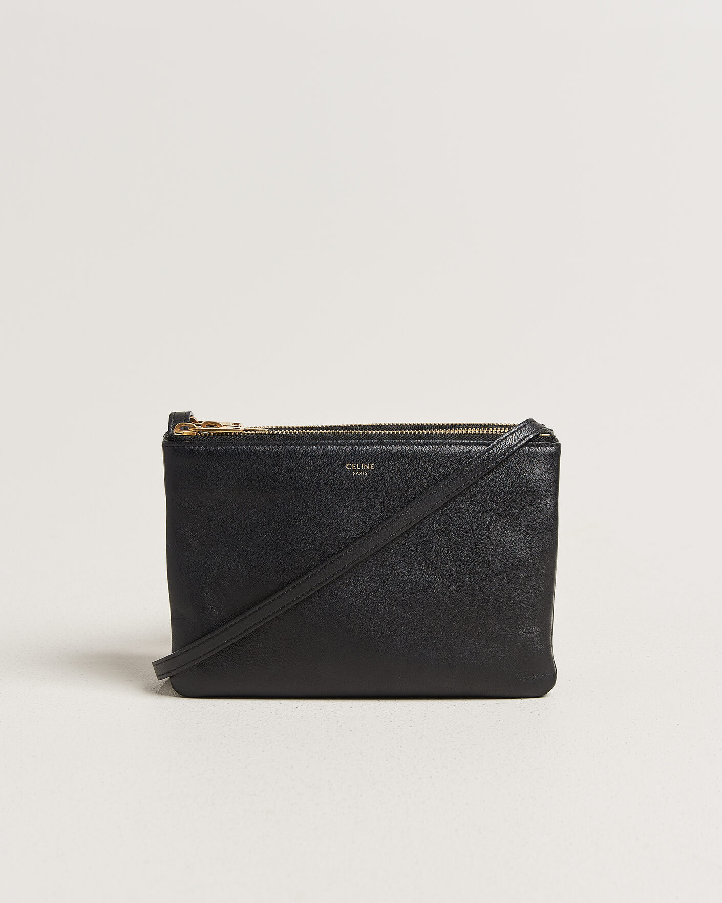 Uomini | Pre-Owned & Vintage Bags | Celine Pre-Owned | Trio Bag Small Leather Black