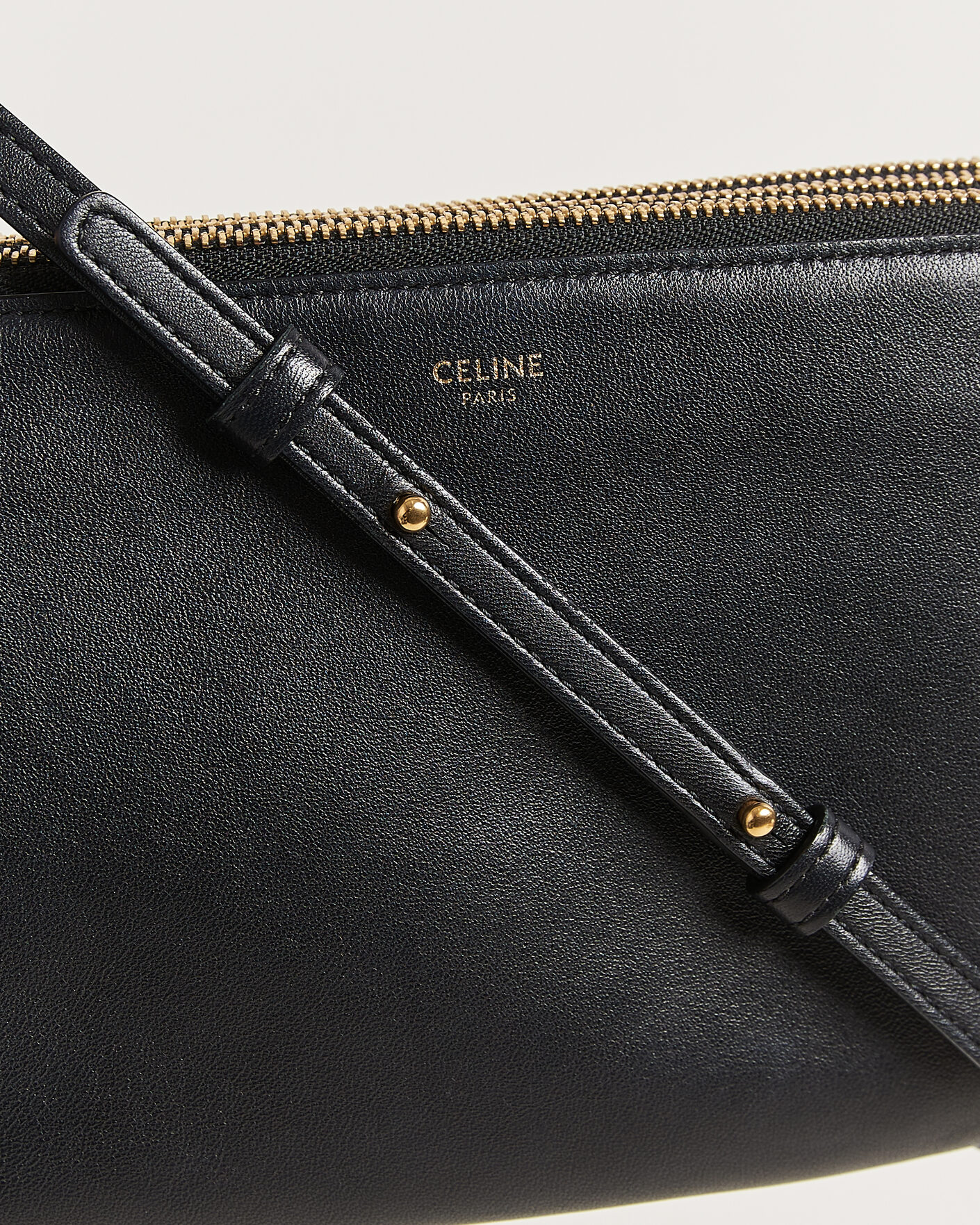 Uomini | Pre-Owned & Vintage Bags | Celine Pre-Owned | Trio Bag Small Leather Black