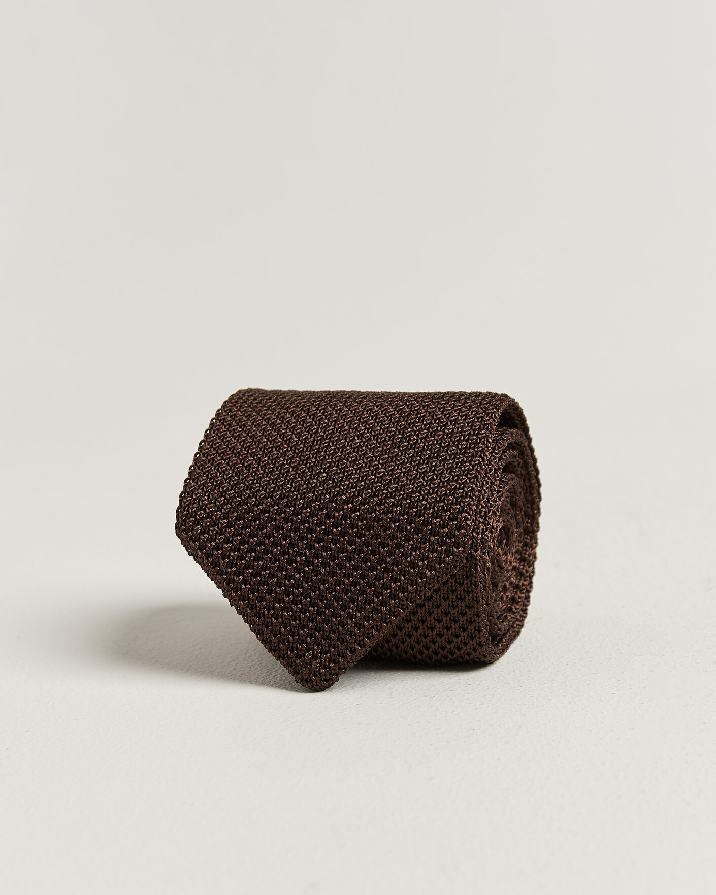 Uomini | Cravatte | Gant | Silk Knitted Tie Shadow Brown