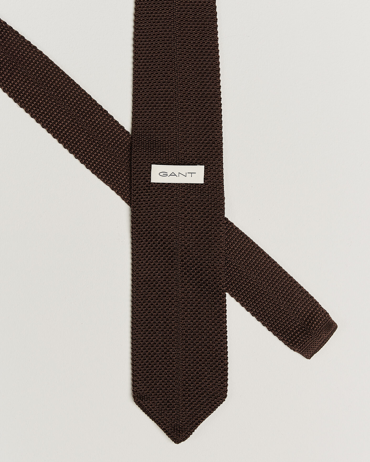 Uomini | Cravatte | Gant | Silk Knitted Tie Shadow Brown