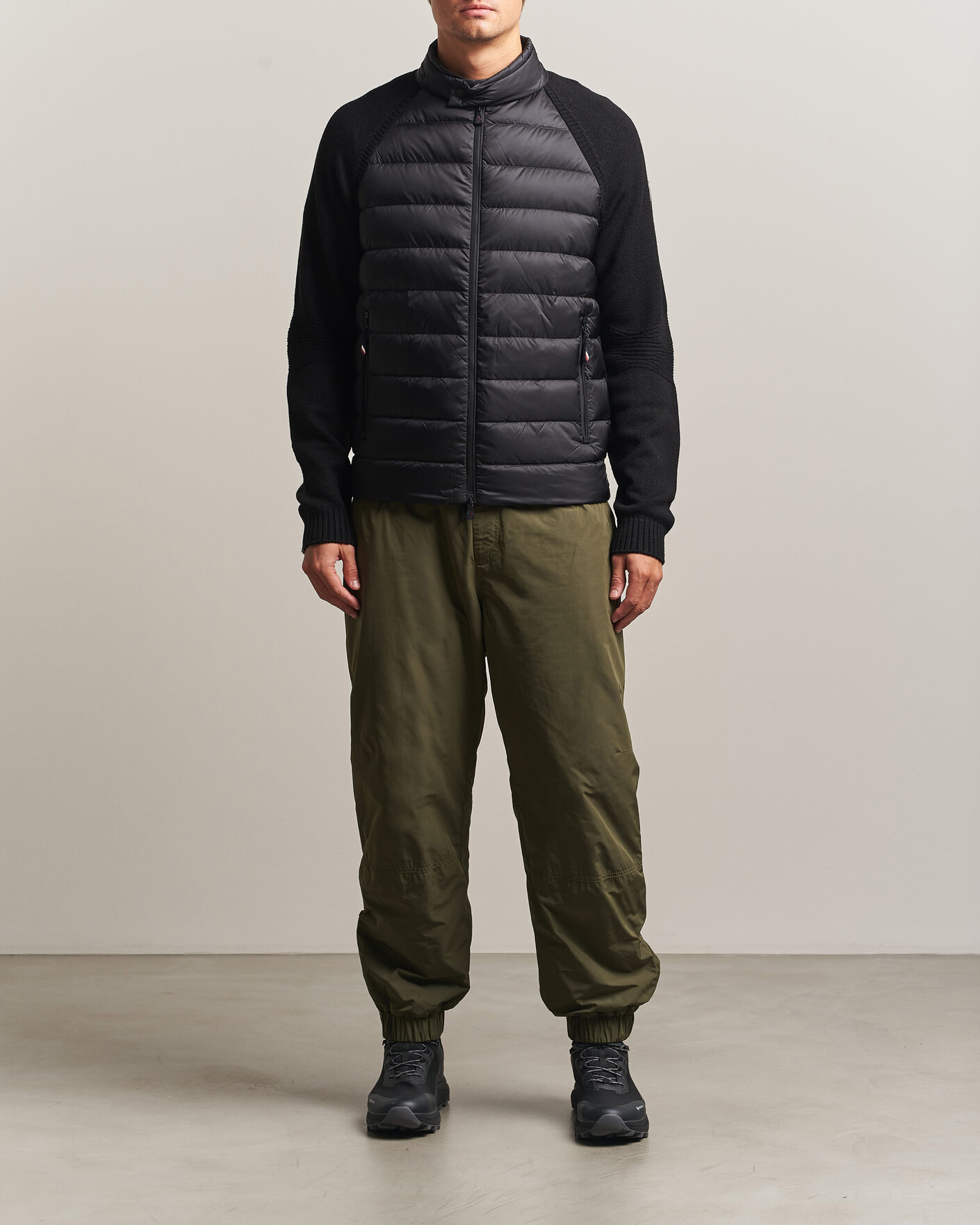 Uomini | Giacche | Moncler Grenoble | Padded Hybrid Cardigan Black