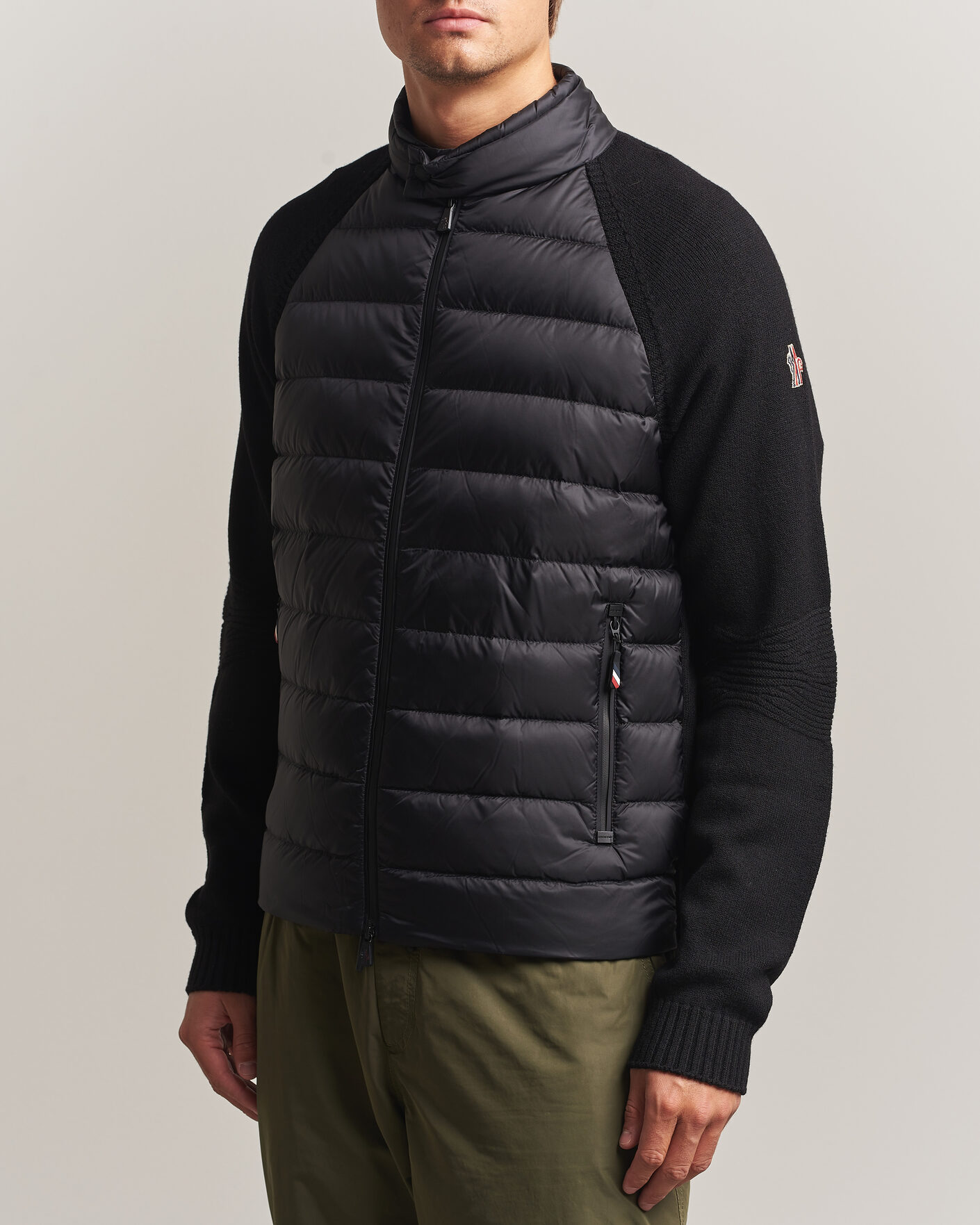 Uomini | Giacche | Moncler Grenoble | Padded Hybrid Cardigan Black