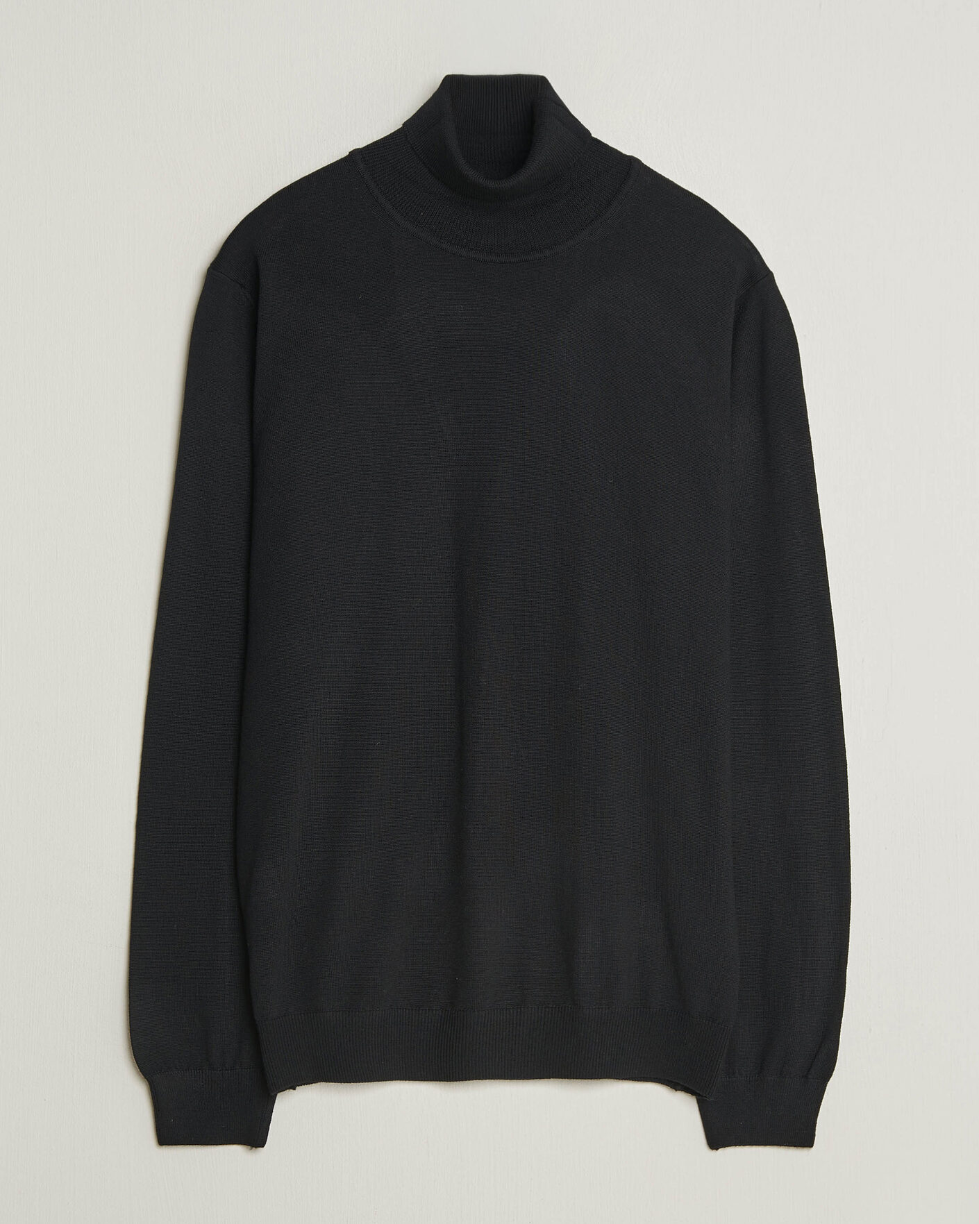 Uomini | Maglieria | Filippa K | Merino Knitted Turtleneck Black