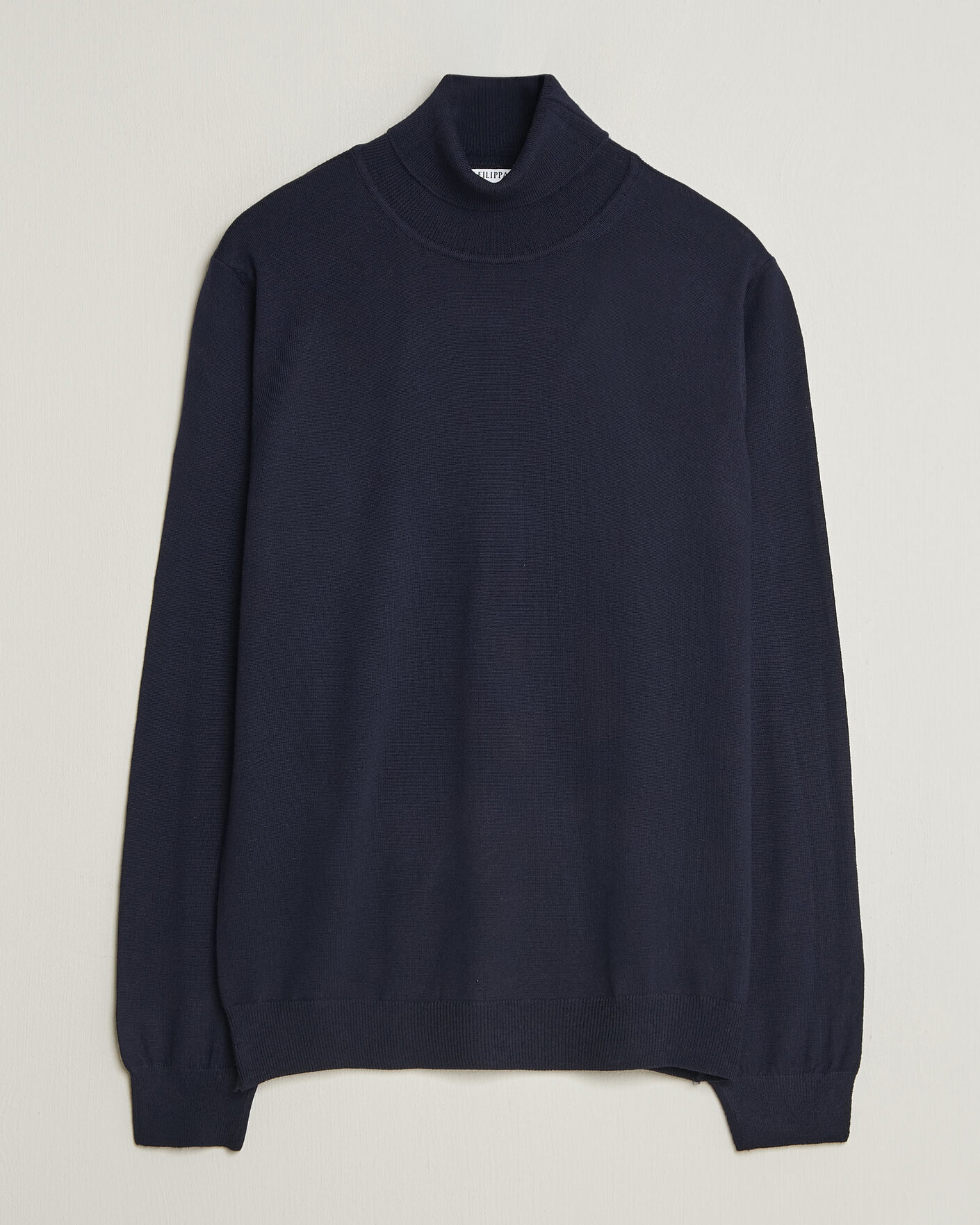 Uomini | Maglieria | Filippa K | Merino Knitted Turtleneck Navy