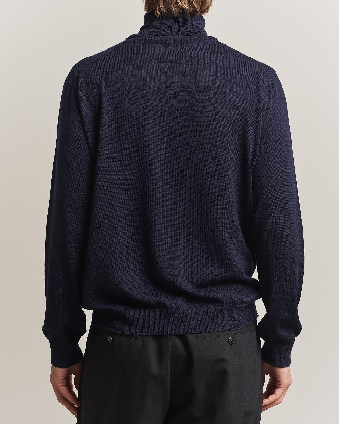 Uomini | Maglieria | Filippa K | Merino Knitted Turtleneck Navy