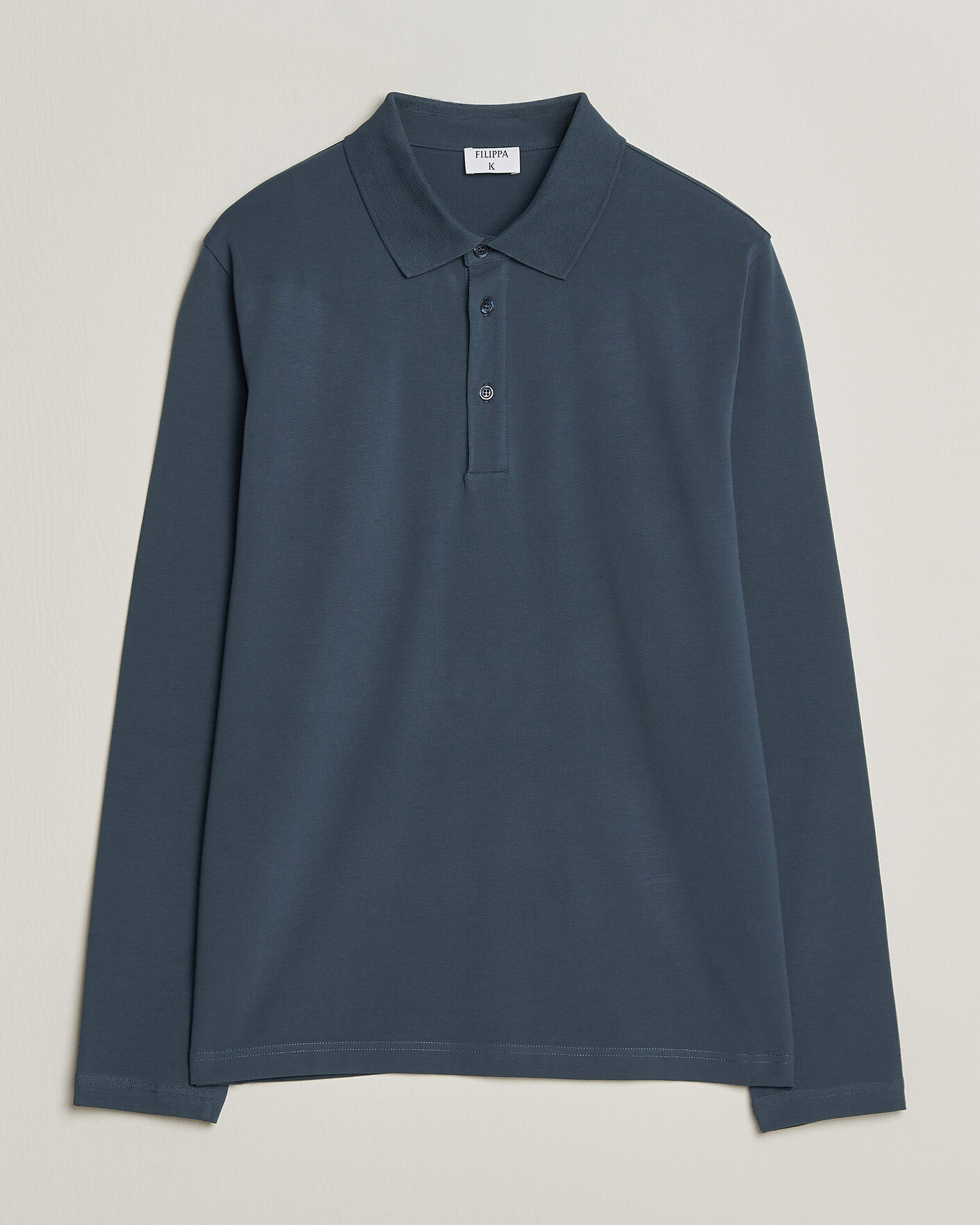 Uomini | Polo | Filippa K | Luke Lycra Polo Shirt Stone Blue