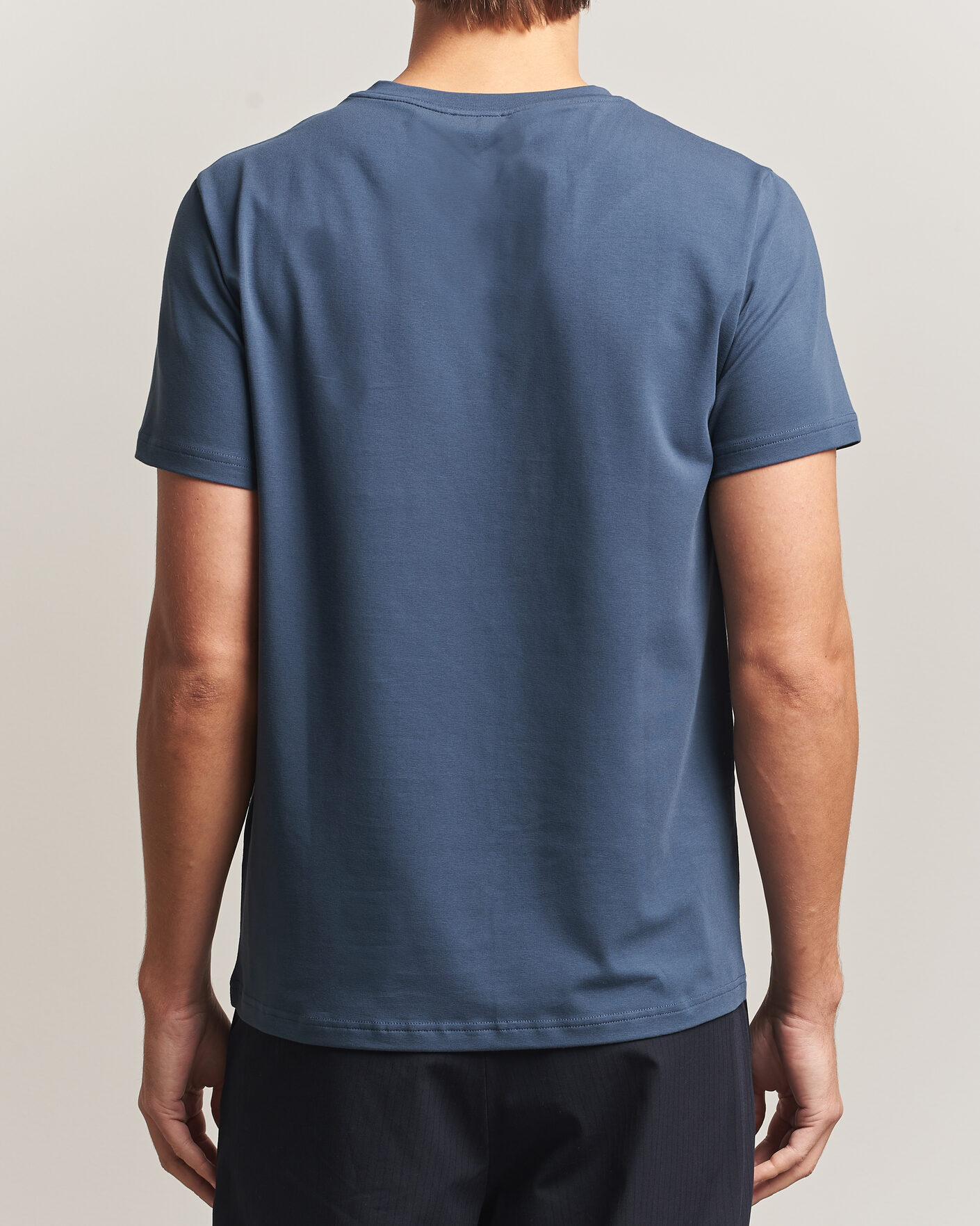 Uomini | T-shirt | Filippa K | Soft Lycra T-Shirt Stone Blue