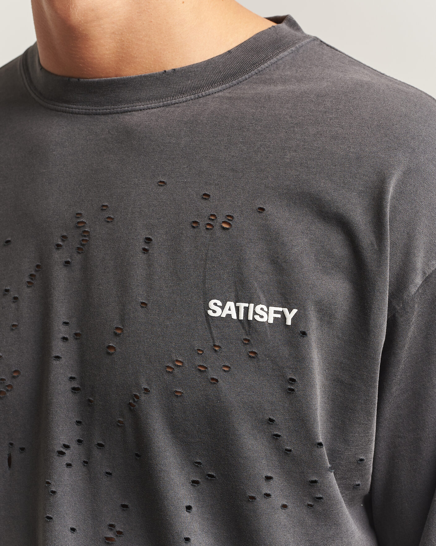 Uomini | T-shirt | Satisfy | MothTech Long Sleeve T-Shirt Aged Black