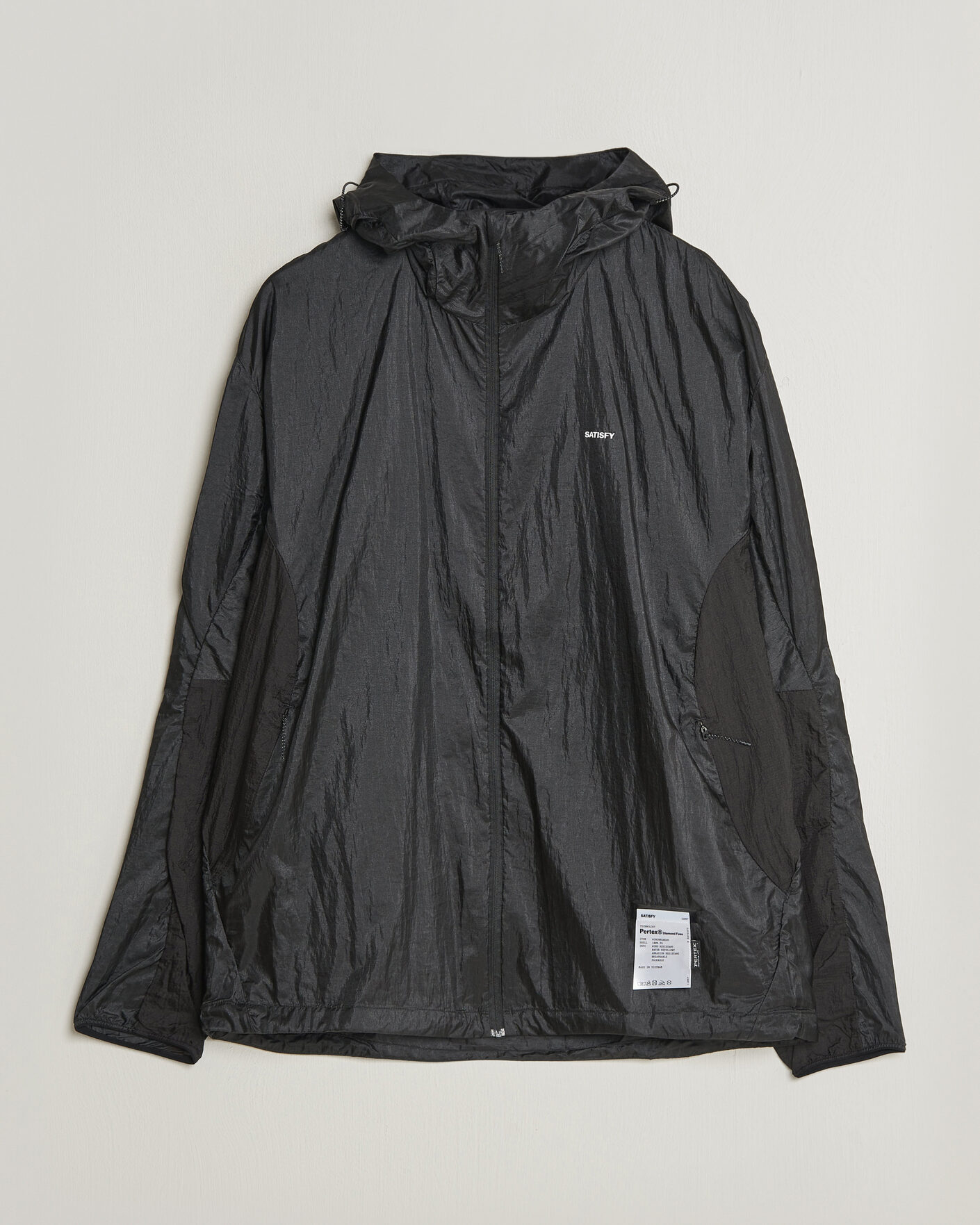 Uomini | Giacche | Satisfy | Pertex Diamond Fuse Windbreaker Black
