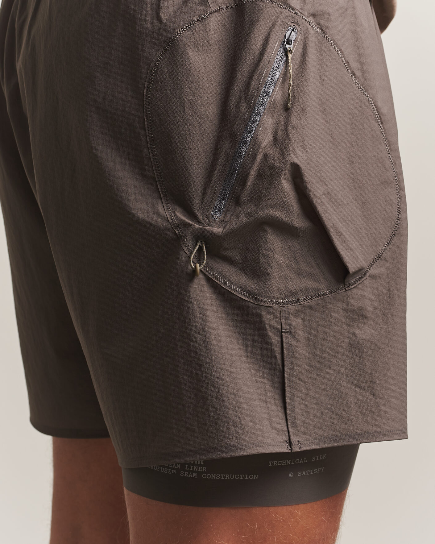 Uomini | Pantaloncini | Satisfy | Rippy Cordura 5 Inch Shorts Subterranean