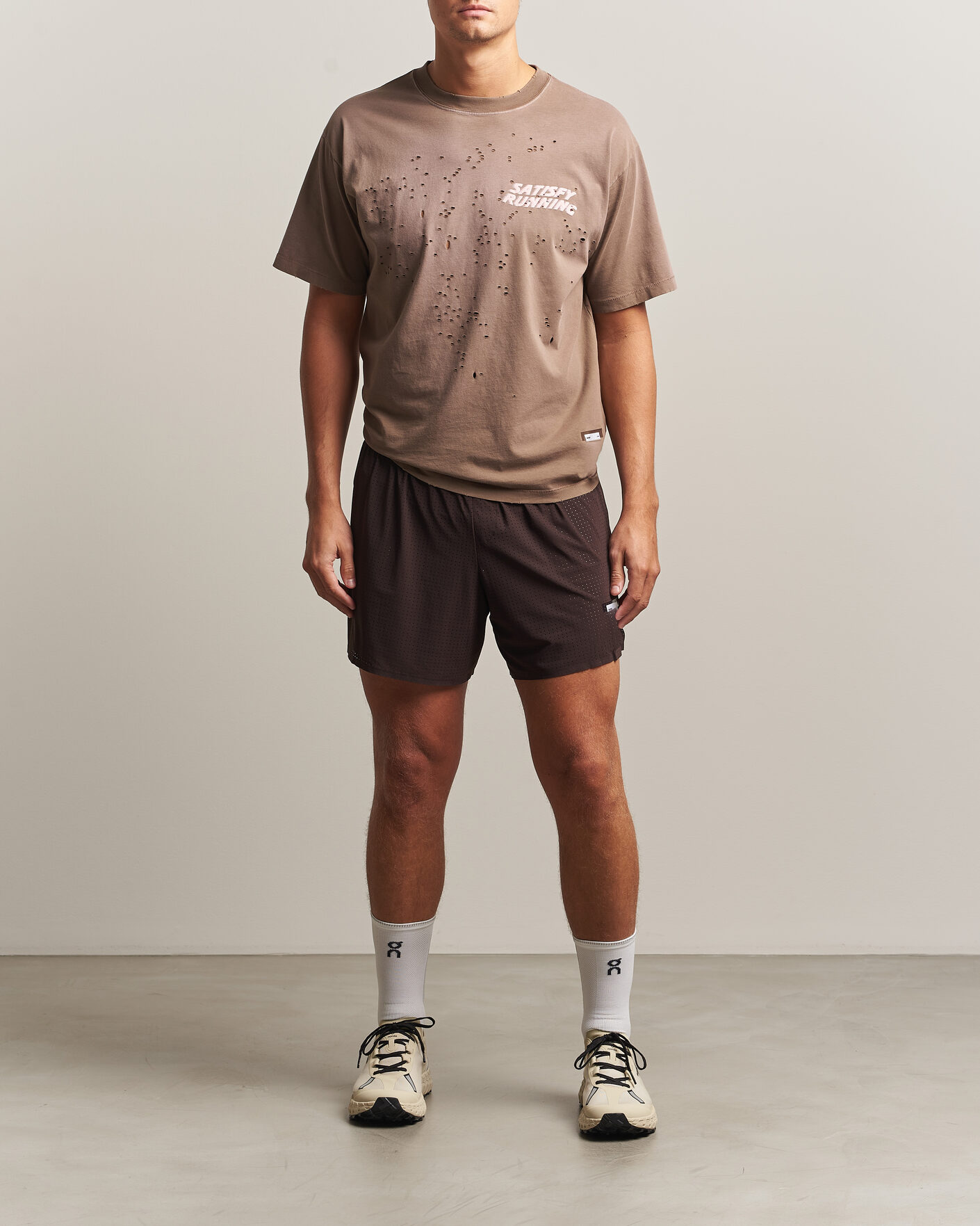 Uomini | Pantaloncini | Satisfy | Space-O 5 Inch Shorts Deep Mahogany