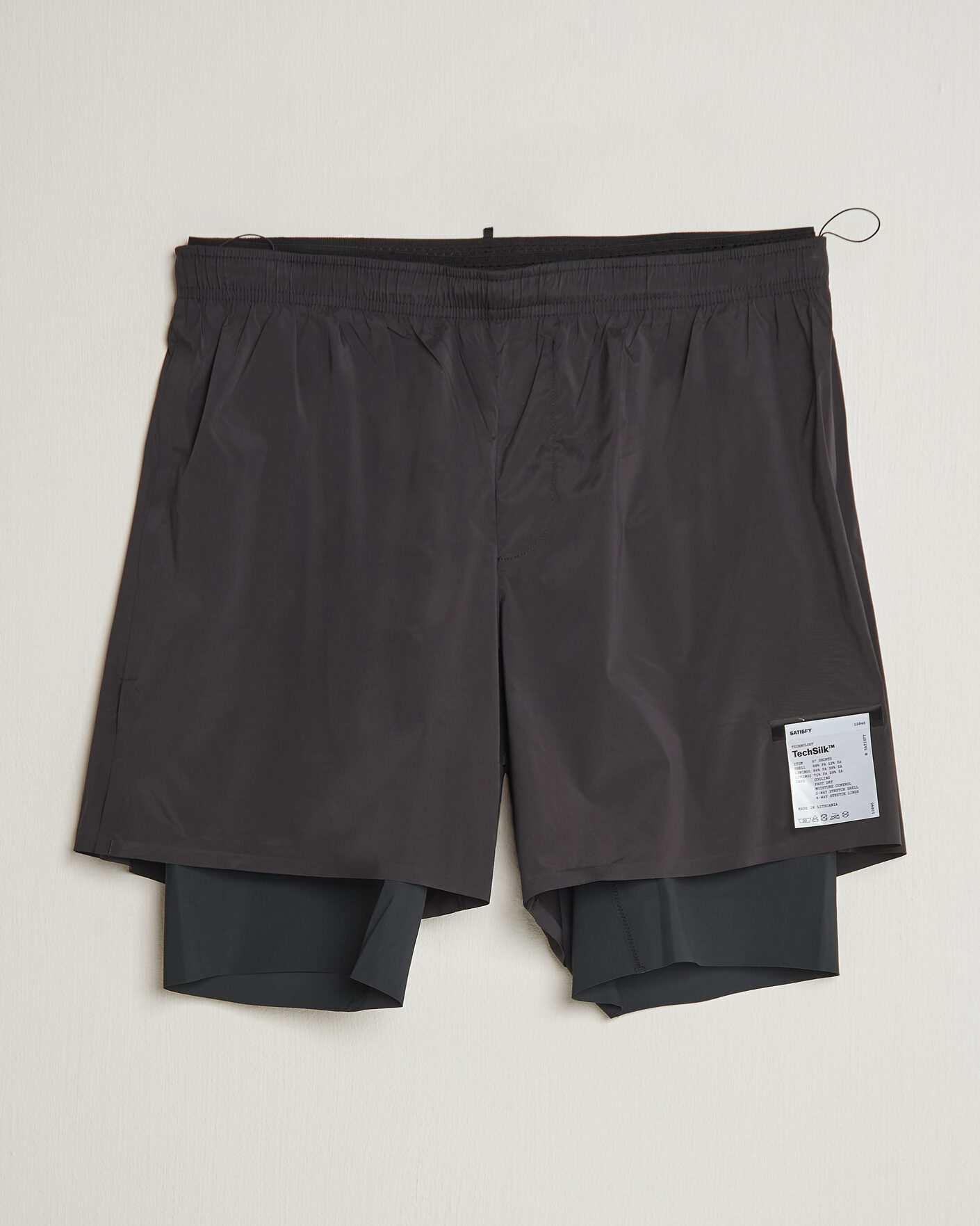 Uomini | Pantaloncini | Satisfy | TechSilk 8 Inch Shorts Black