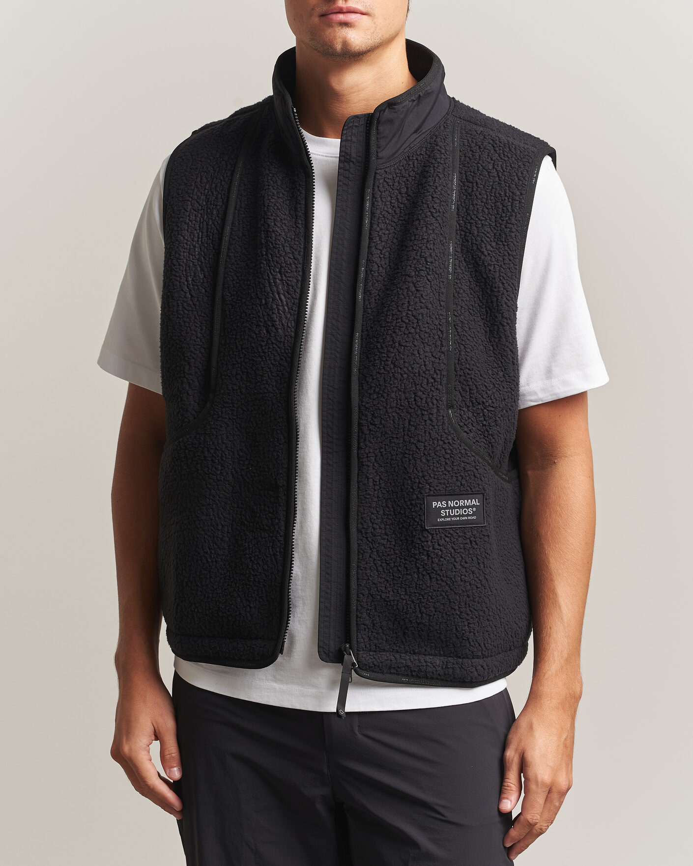 Uomini | Maglieria | Pas Normal Studios | Off-Race Pile Fleece Black