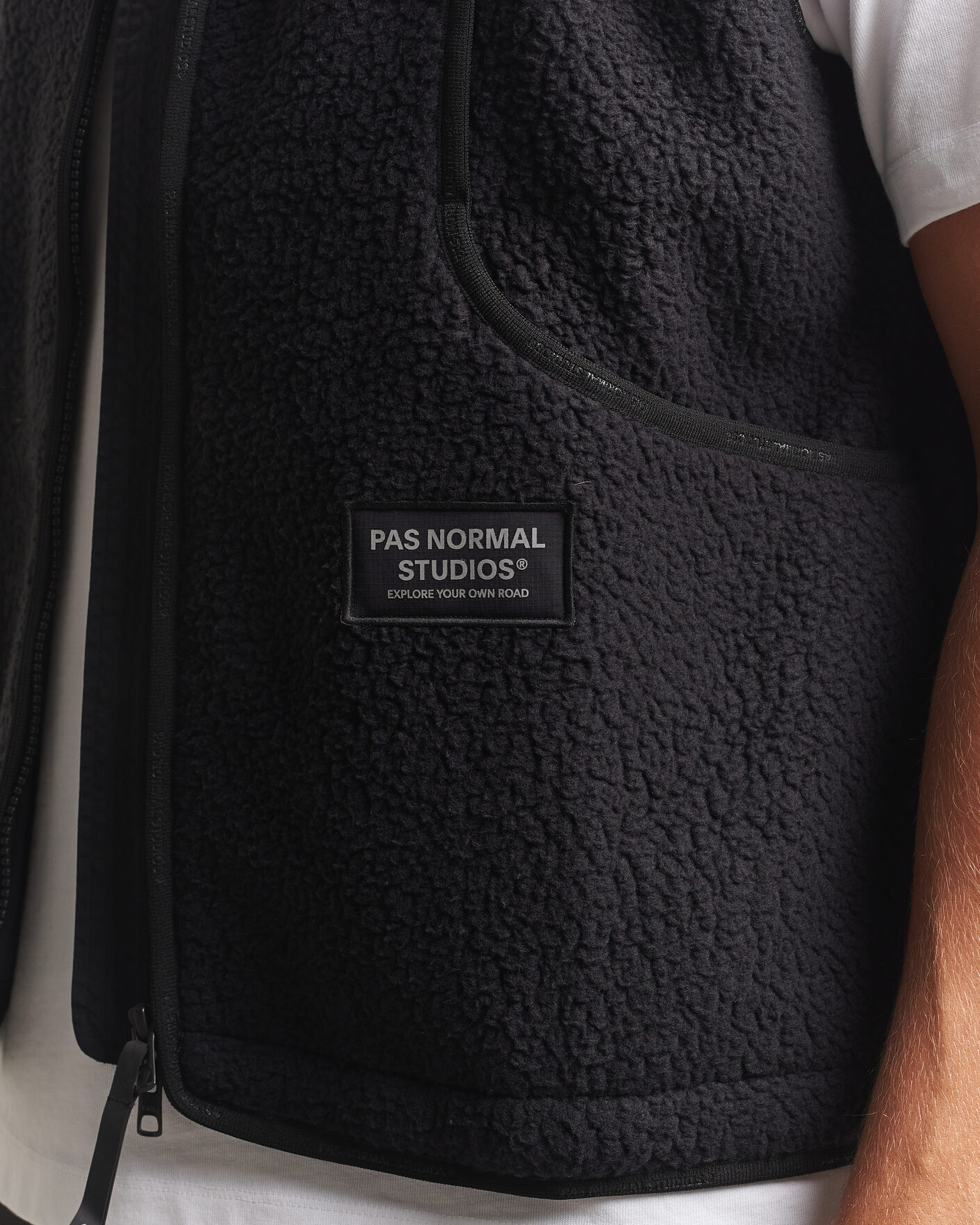 Uomini | Maglieria | Pas Normal Studios | Off-Race Pile Fleece Black