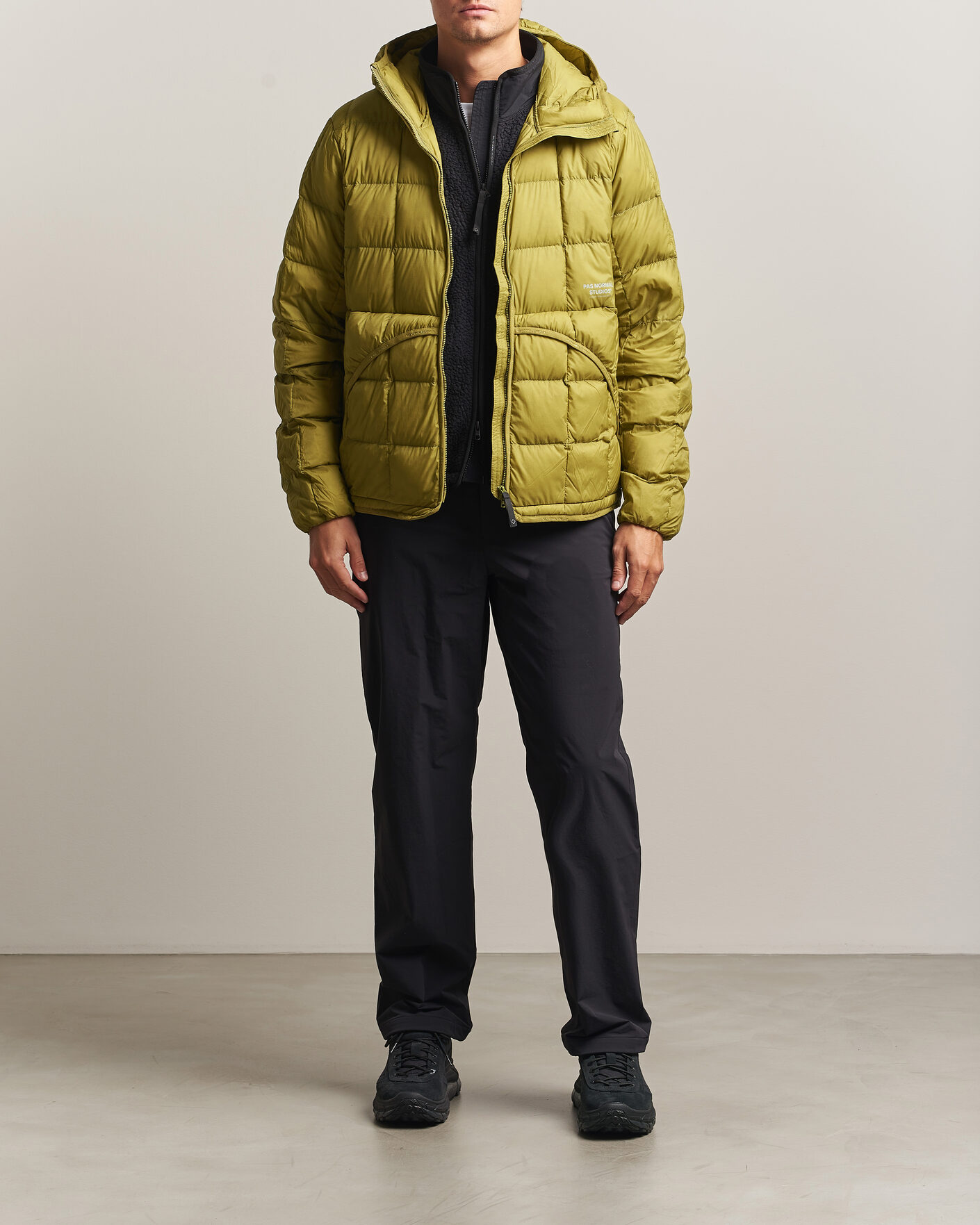 Uomini | Giacche | Pas Normal Studios | Off-Race Down Liner Jacket Dark Lime