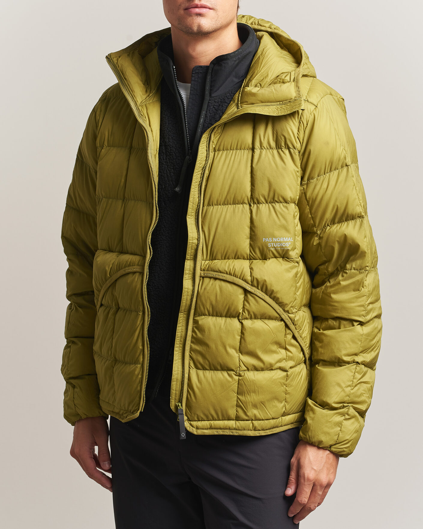 Uomini | Giacche | Pas Normal Studios | Off-Race Down Liner Jacket Dark Lime