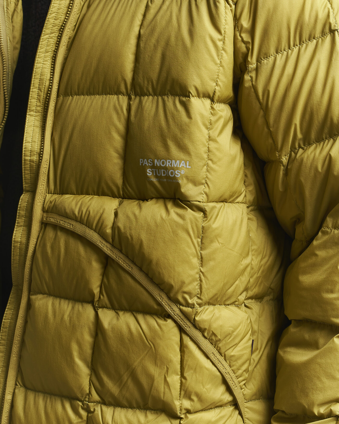 Uomini | Giacche | Pas Normal Studios | Off-Race Down Liner Jacket Dark Lime