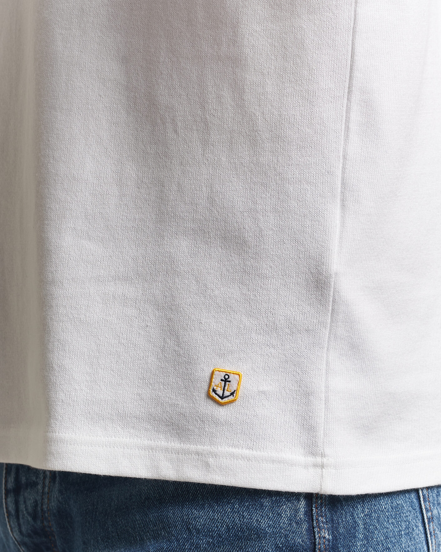 Uomini | T-shirt | Armor-lux | Heritage Long Sleeve Cotton T-Shirt White