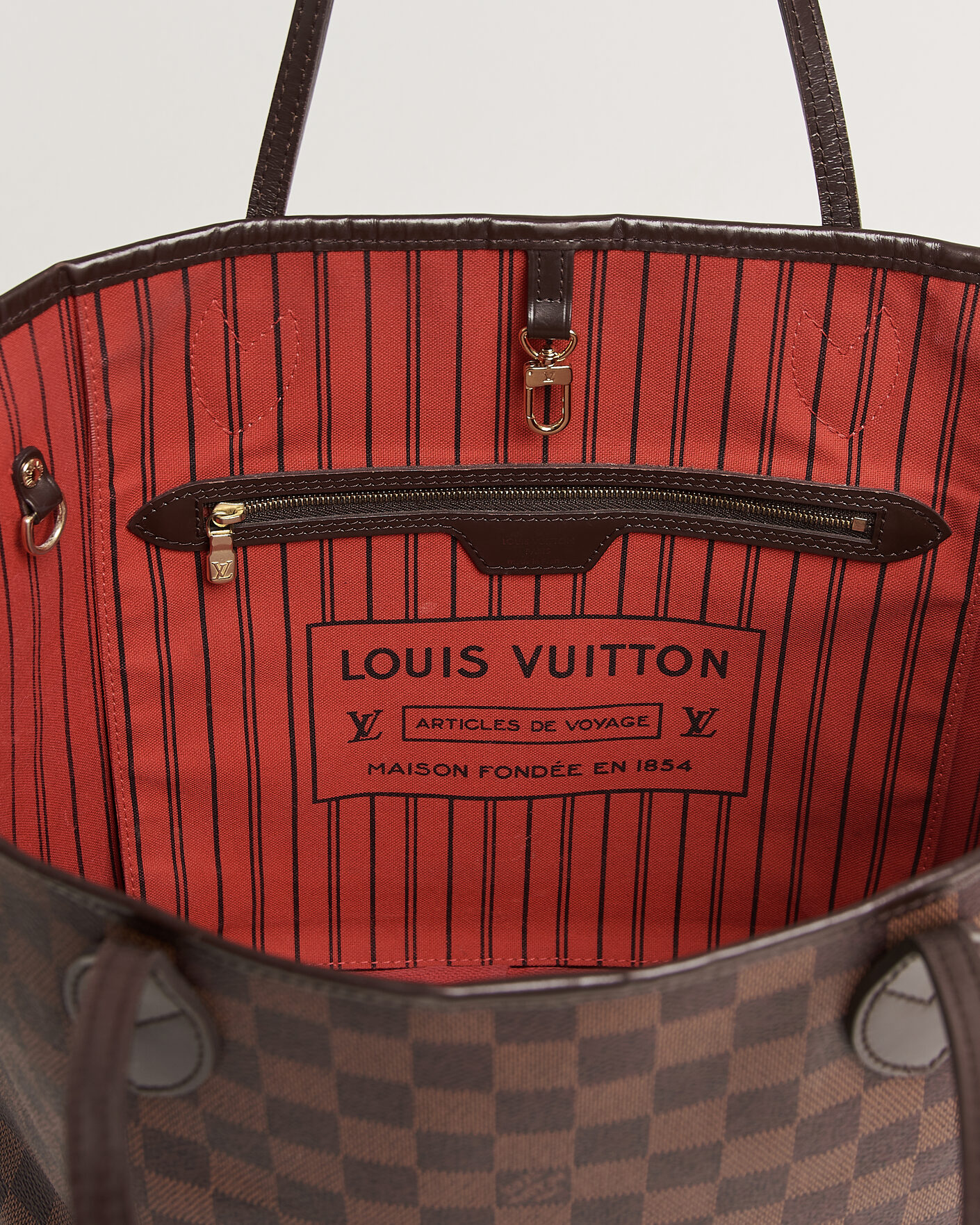 Uomini | Pre-Owned & Vintage Bags | Louis Vuitton Pre-Owned | Neverfull MM  Damier Ebene