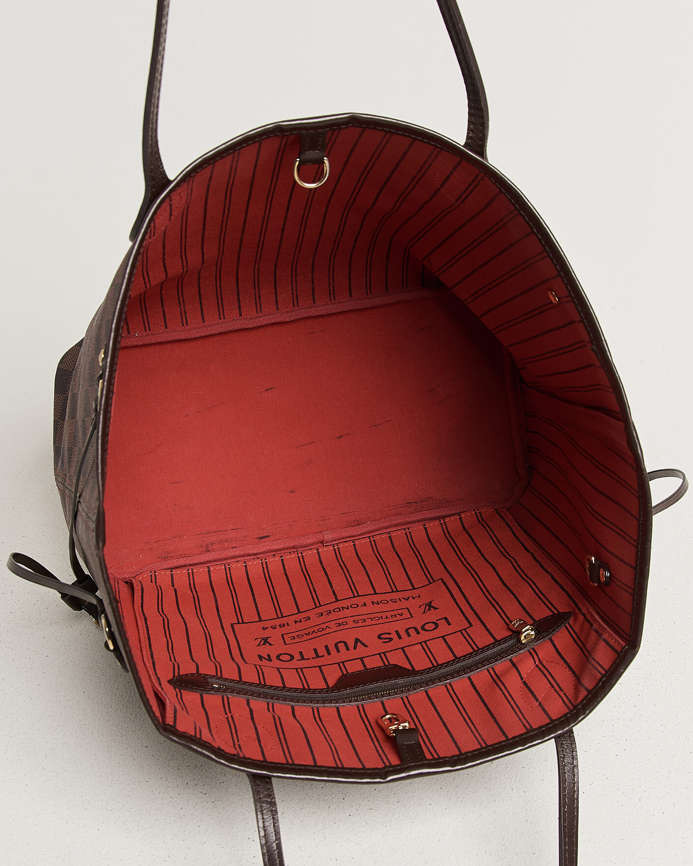 Uomini | Pre-Owned & Vintage Bags | Louis Vuitton Pre-Owned | Neverfull MM  Damier Ebene