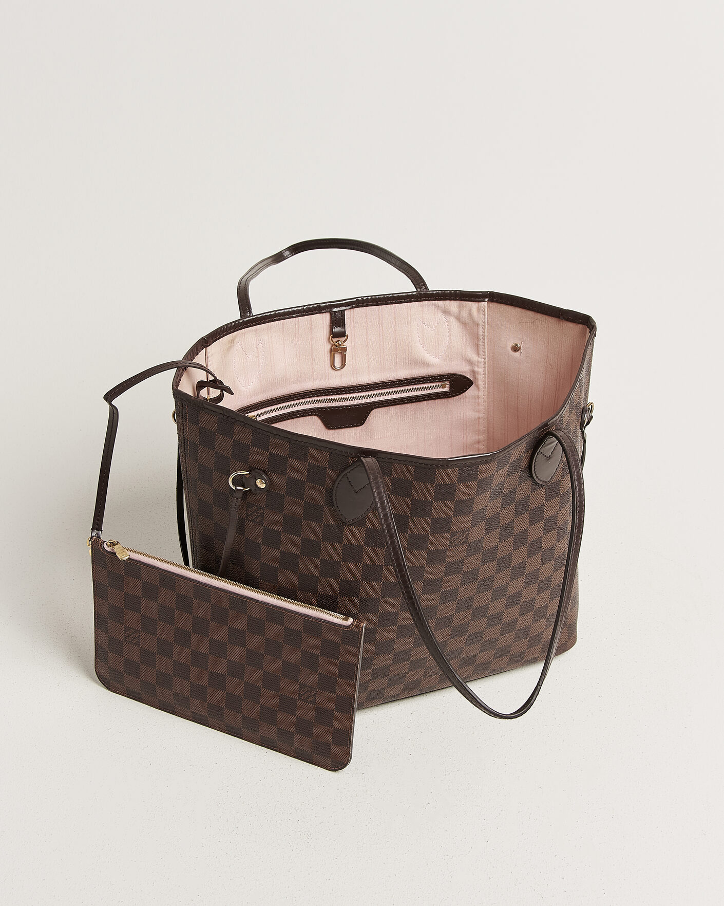 Uomini | Pre-Owned & Vintage Bags | Louis Vuitton Pre-Owned | Neverfull MM Damier Ebene