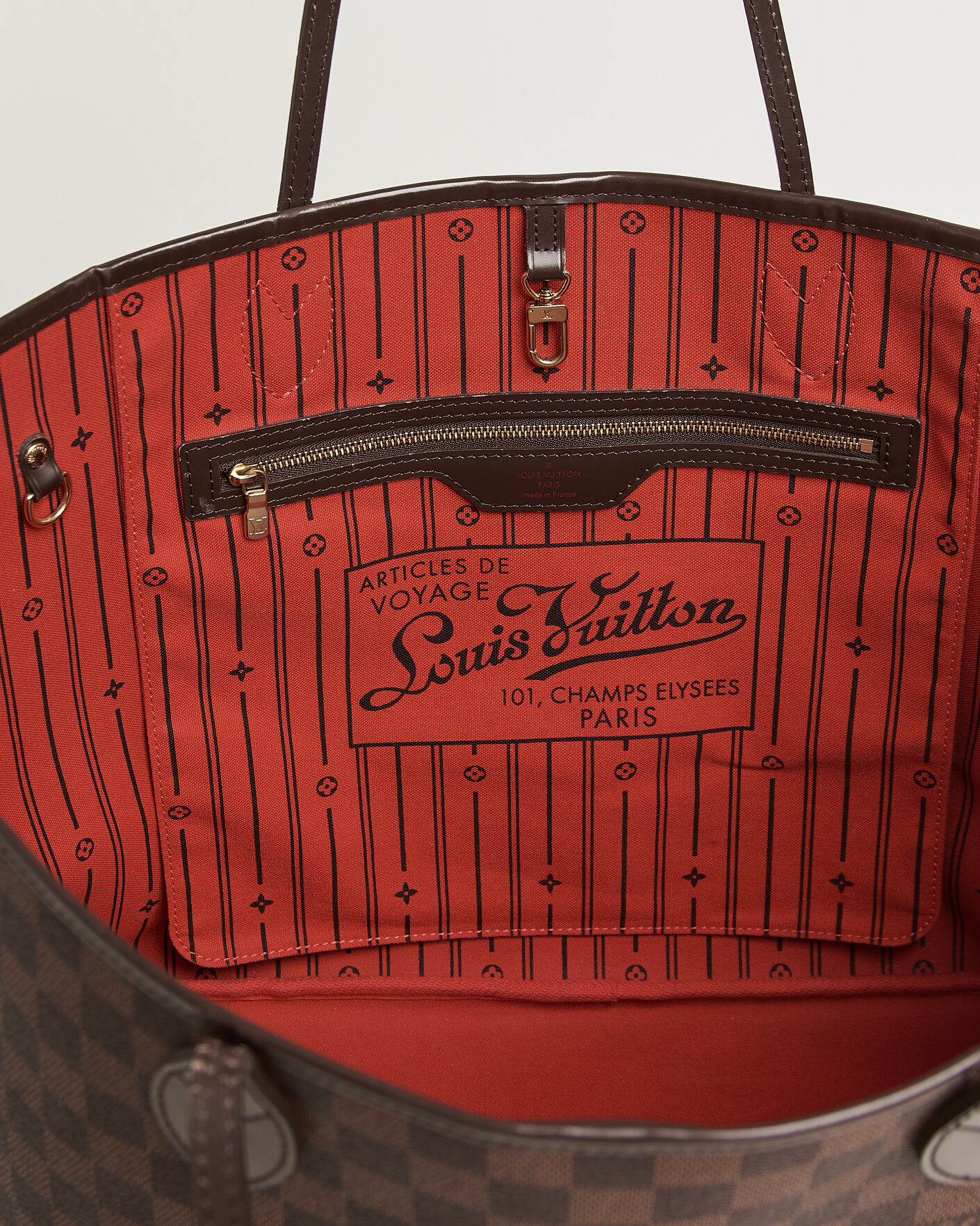 Uomini | Pre-Owned & Vintage Bags | Louis Vuitton Pre-Owned | Neverfull GM Damier Ebene