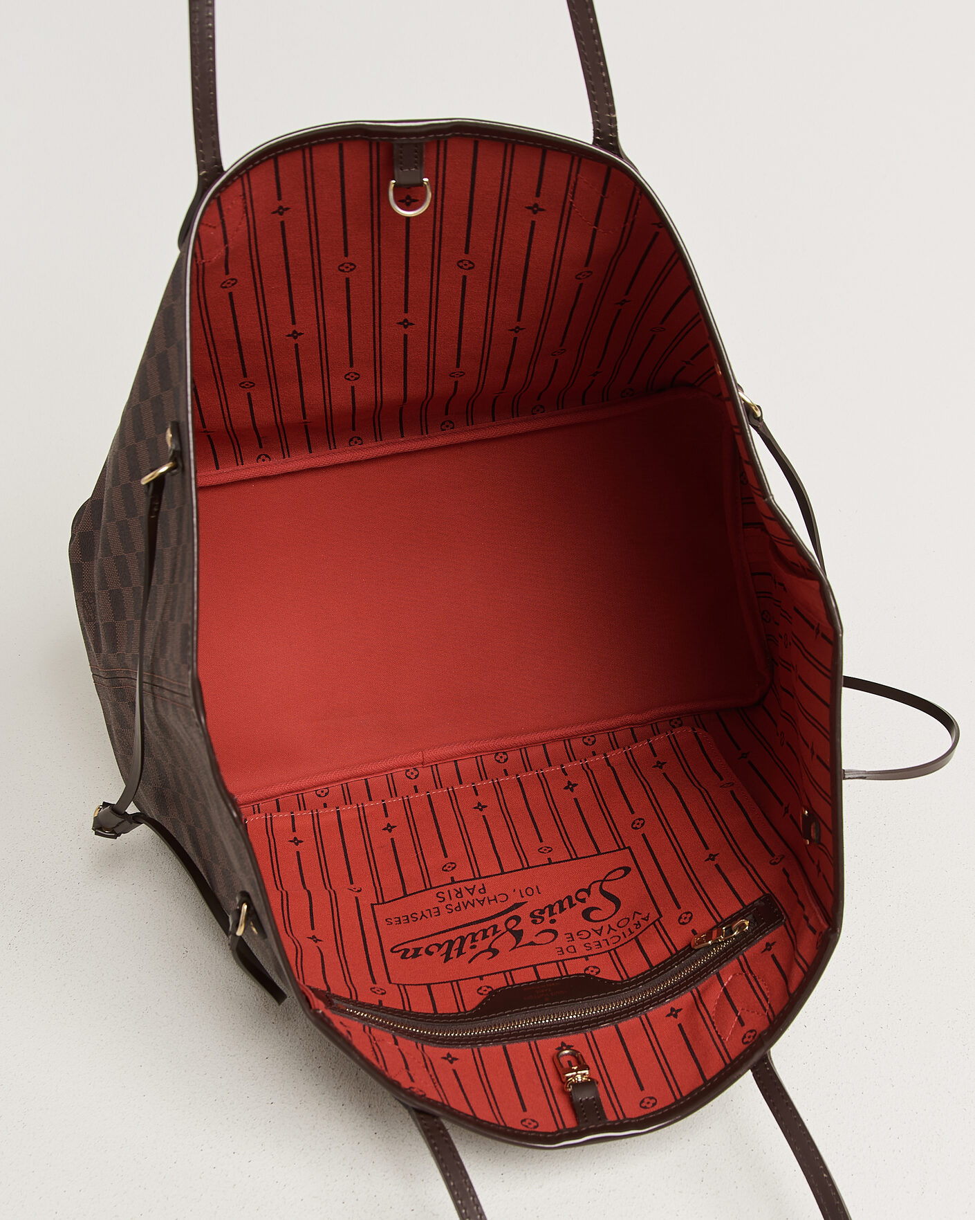 Uomini | Pre-Owned & Vintage Bags | Louis Vuitton Pre-Owned | Neverfull GM Damier Ebene