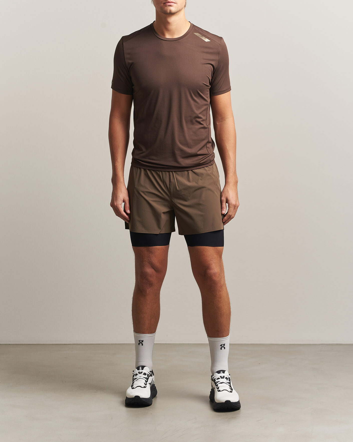 Uomini | T-shirt | SOAR Running | Eco Tech T-Shirt Brown