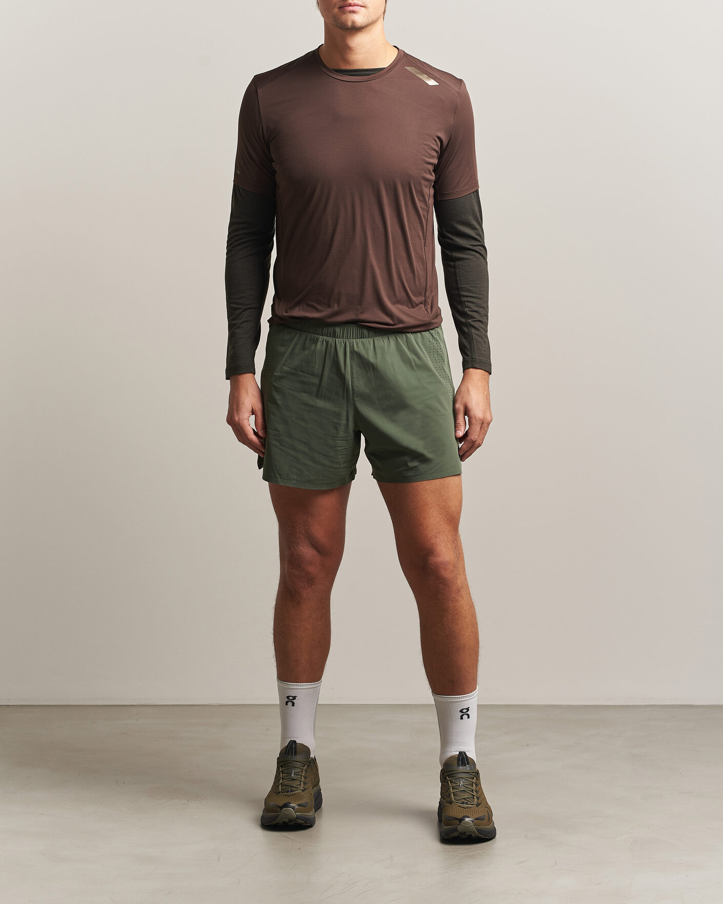 Uomini | Pantaloncini | SOAR Running | Run Shorts Green