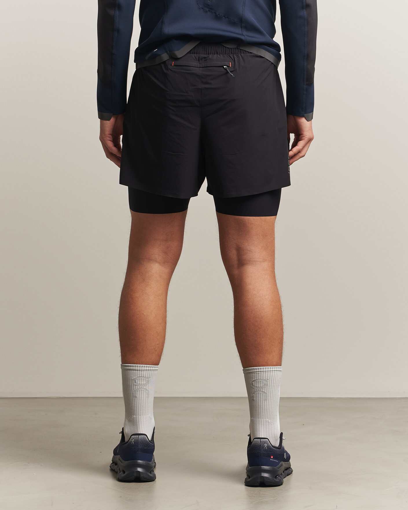 Uomini | Pantaloncini | SOAR Running | Dual Run Shorts Black