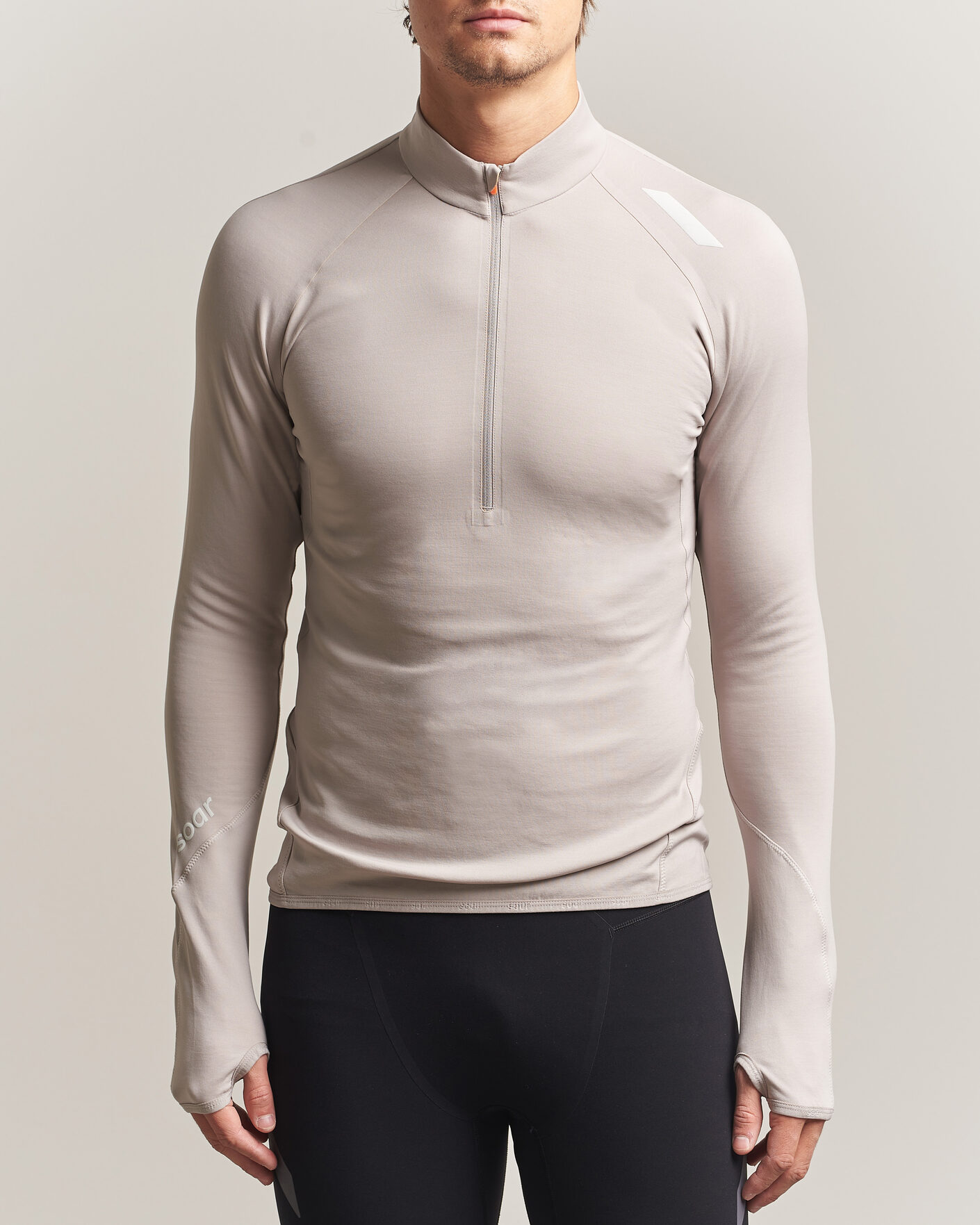 Uomini | Maglieria | SOAR Running | Wool Tech Top Opal Grey