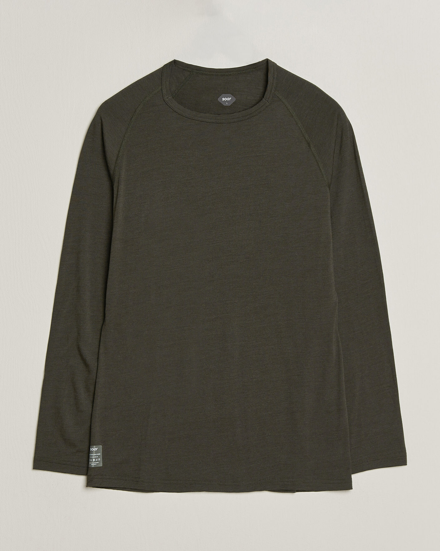Uomini | Maglieria | SOAR Running | LS Merino/Silk Base Layer Forest