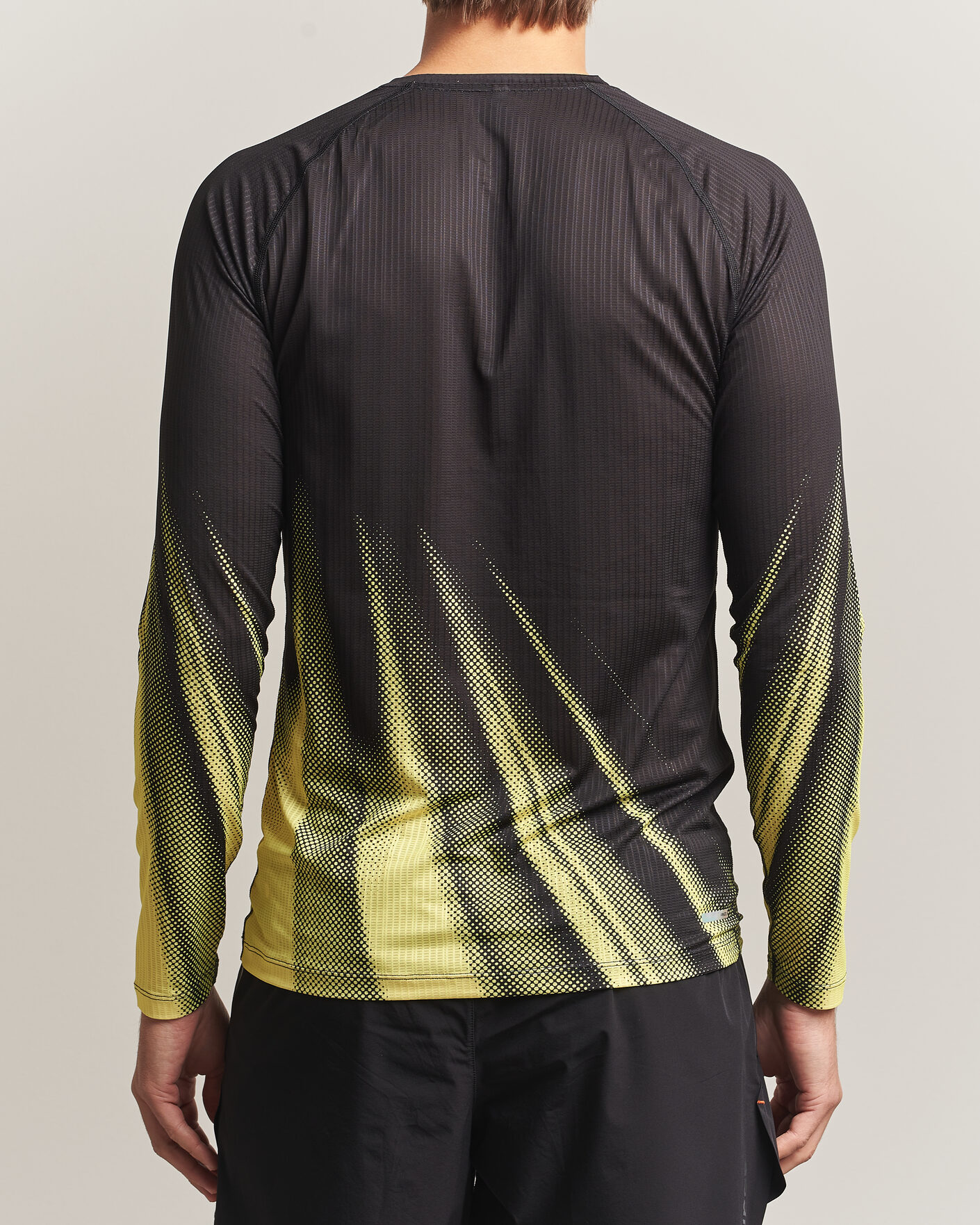 Uomini | T-shirt | SOAR Running | LS Race Base Yellow/Black