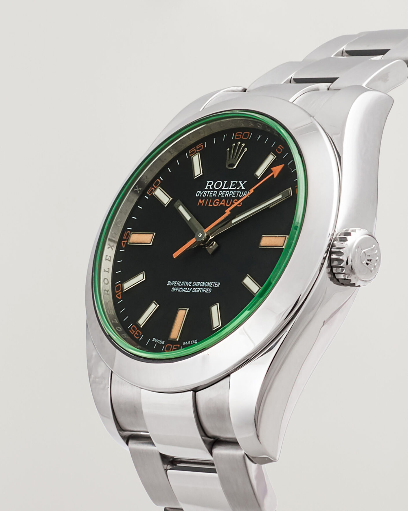 Uomini | Pre-Owned & Vintage Watches | Rolex Pre-Owned | Milgauss Green
