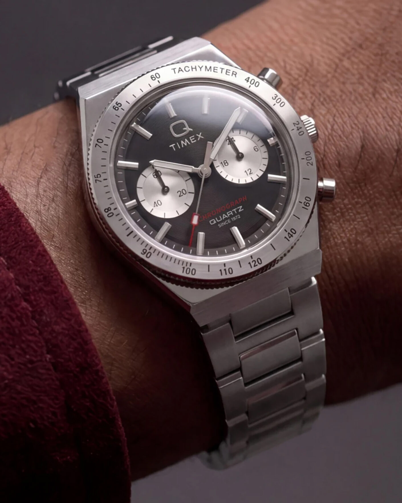 Uomini | Timex Q Continental Chronograph 36mm Black Dial | Timex | Q Continental Chronograph 36mm Black Dial