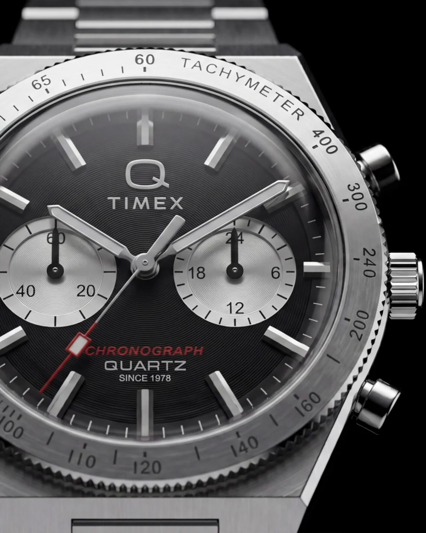 Uomini | Timex Q Continental Chronograph 36mm Black Dial | Timex | Q Continental Chronograph 36mm Black Dial