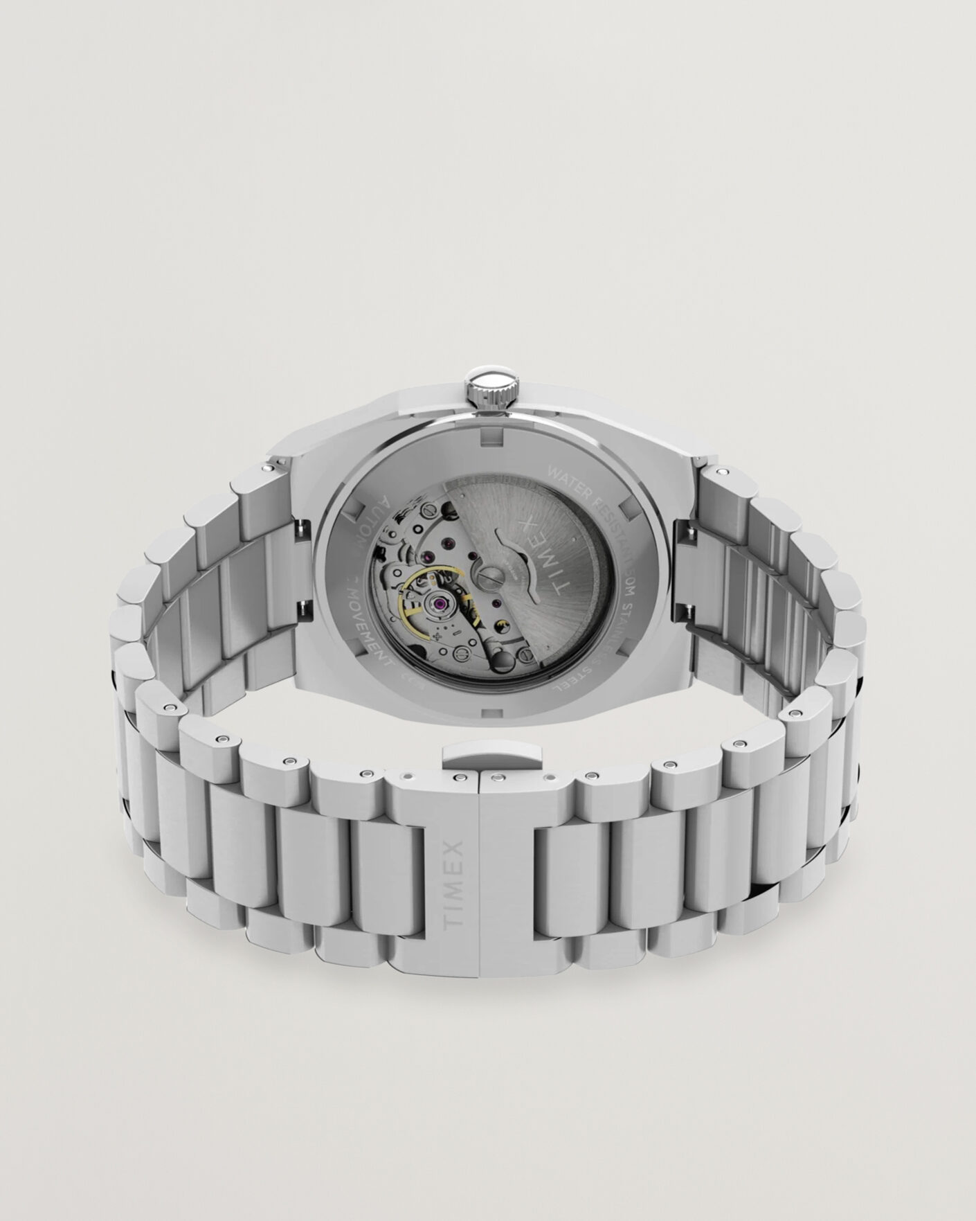 Uomini | Timex Automatic E Line Stainless Steel 38mm Silver Dial | Timex | Automatic E Line Stainless Steel 38mm Silver Dial