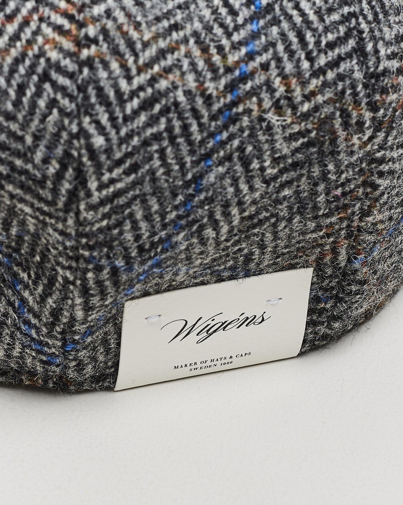 Uomini | Cappelli & Berretti | Wigéns | Ivy Contemporary Herringbone Cap Grey
