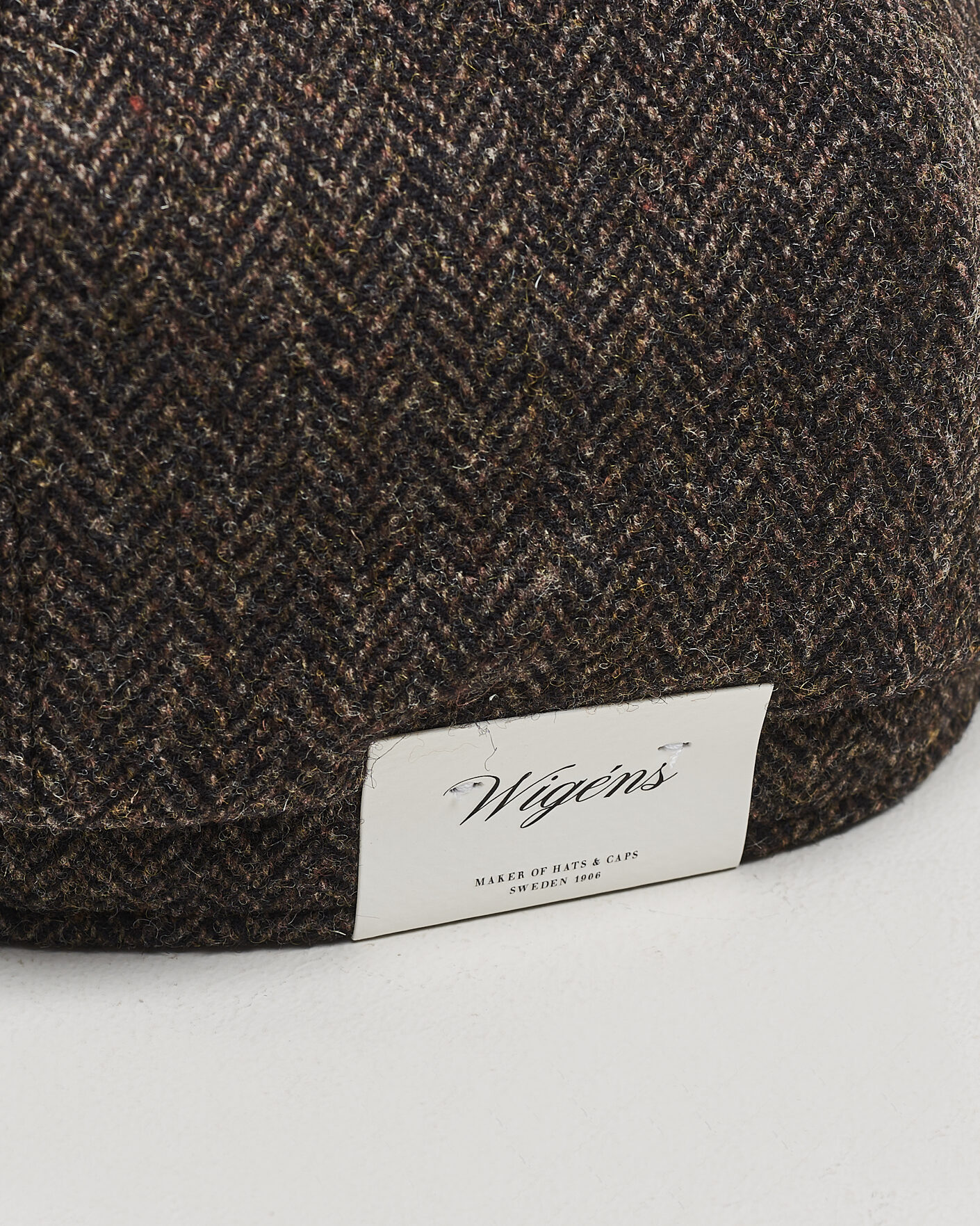 Uomini | Cappelli & Berretti | Wigéns | Newsboy Classic Shetland Wool Cap Dark Brown