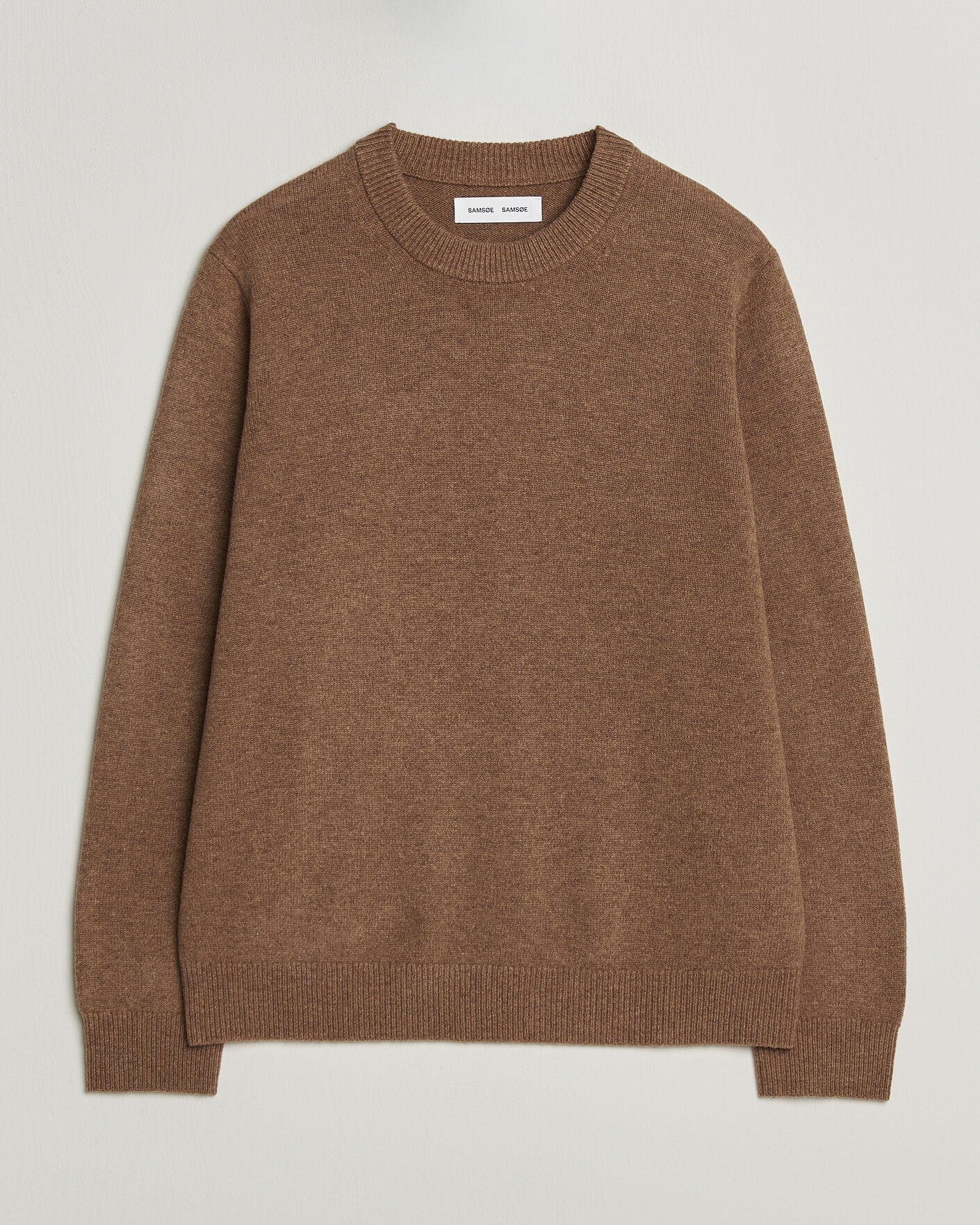 Uomini | Maglieria | Samsøe Samsøe | Isak Knitted Crew Neck Lead Gray