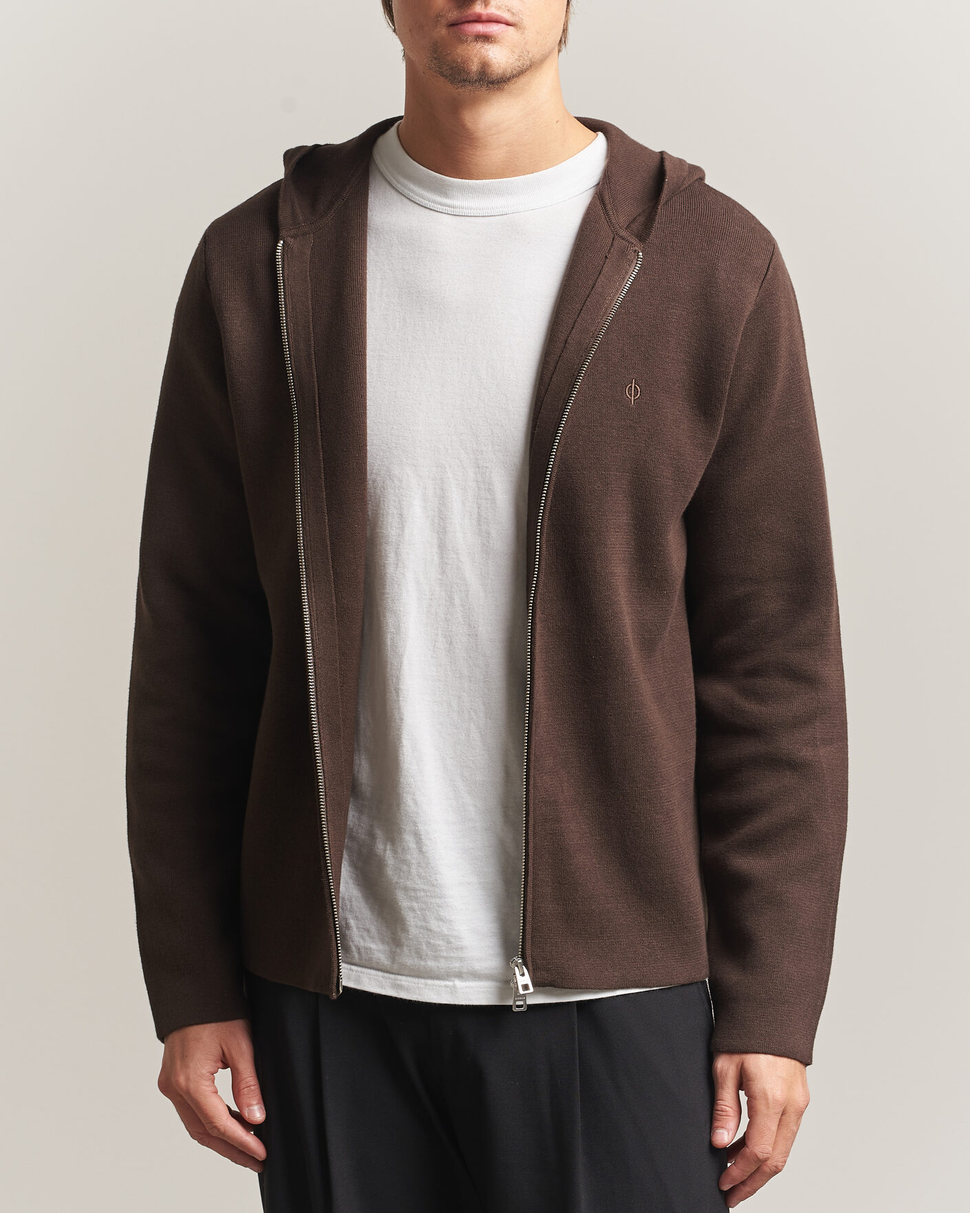 Uomini | Maglieria | Samsøe Samsøe | Niklas Full Zip Hoodie Delicioso