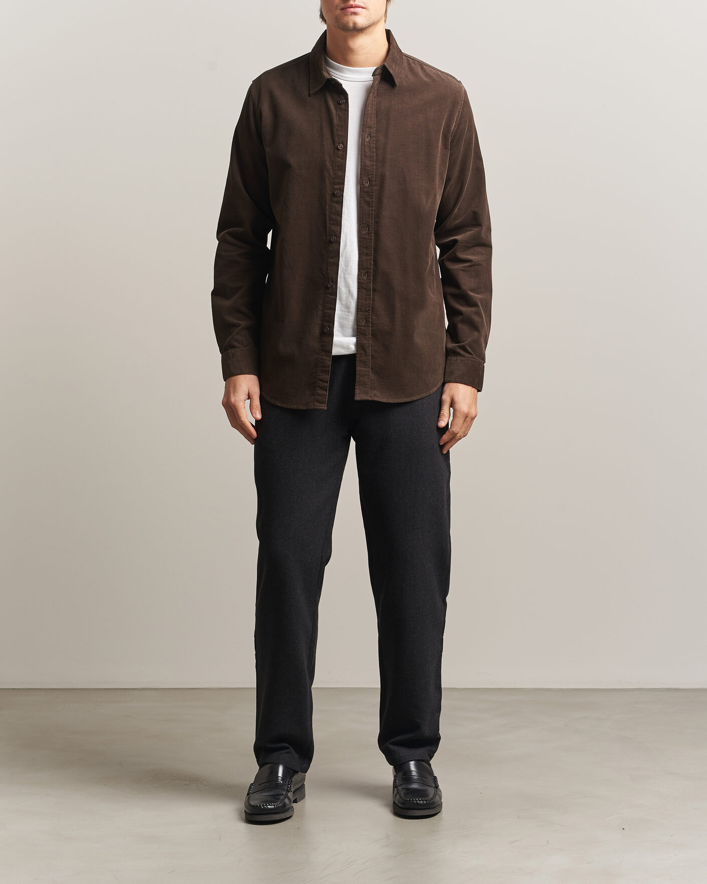 Uomini | Camicie | Samsøe Samsøe | Liam Baby Cord Checked Shirt Delicioso
