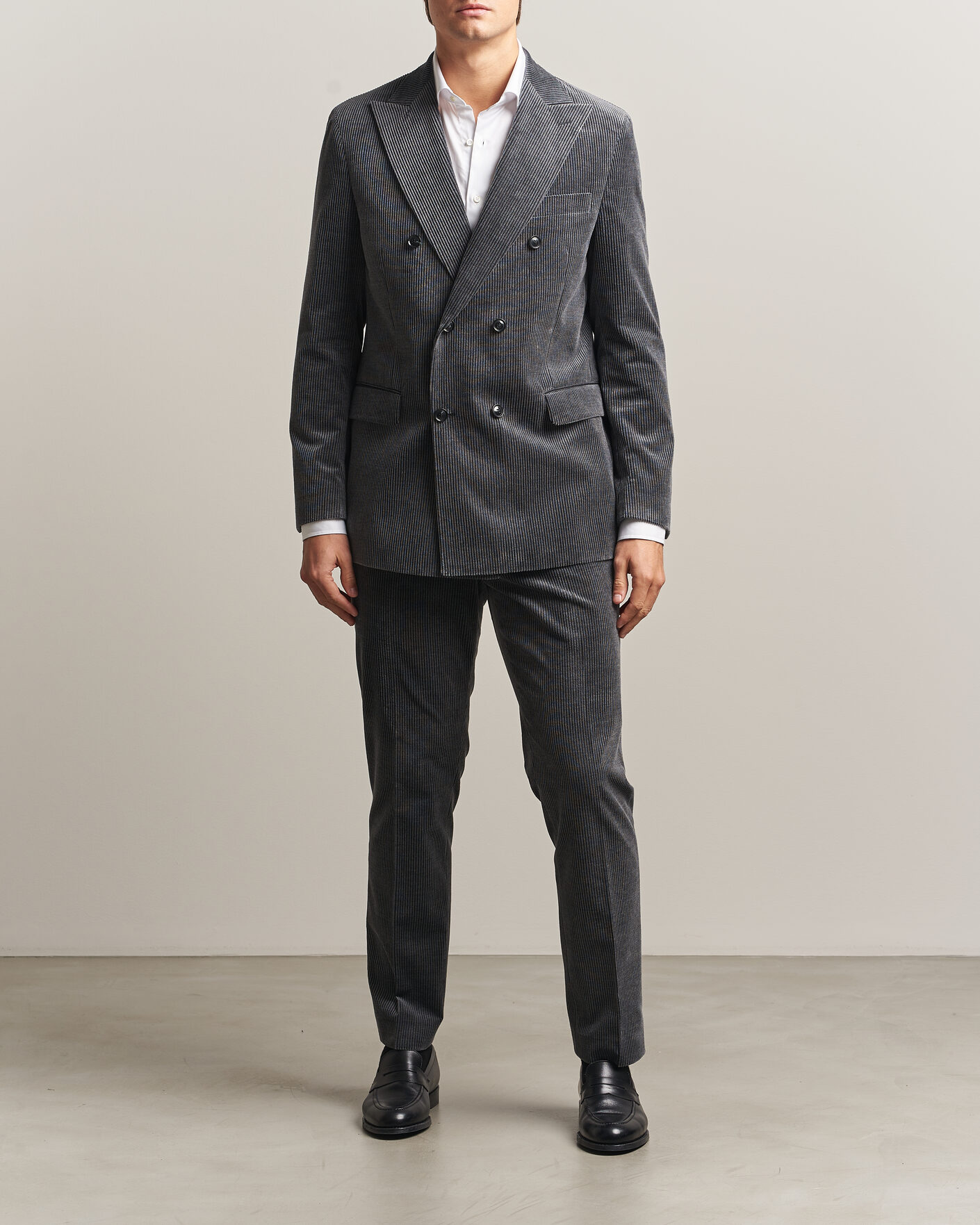 Uomini | Pantaloni | Oscar Jacobson | Dandy Corduroy Trousers Grey