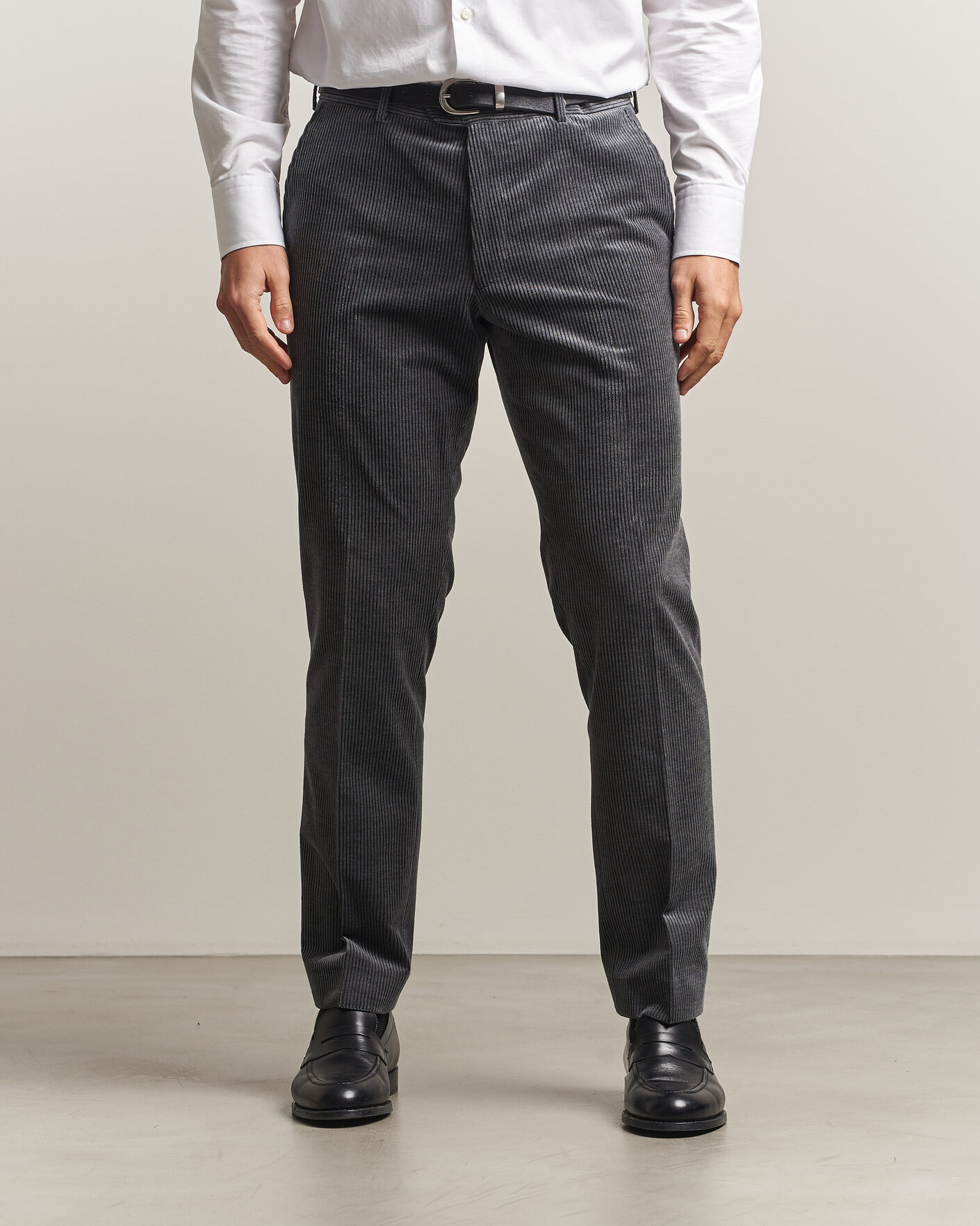 Uomini | Pantaloni | Oscar Jacobson | Dandy Corduroy Trousers Grey