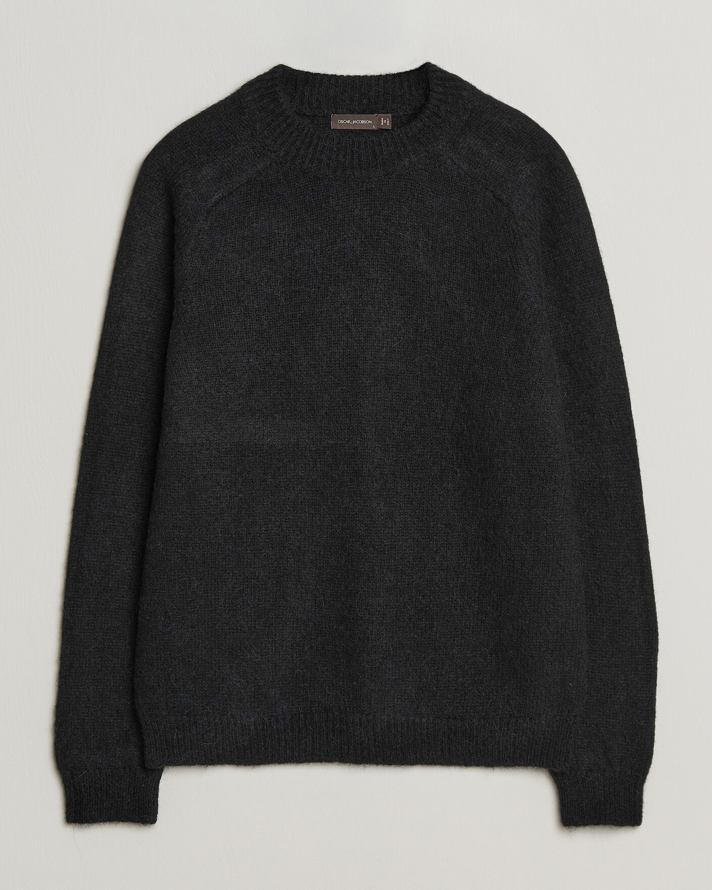 Uomini | Maglieria | Oscar Jacobson | Andie Alpacka/Merino Knitted Sweater Black