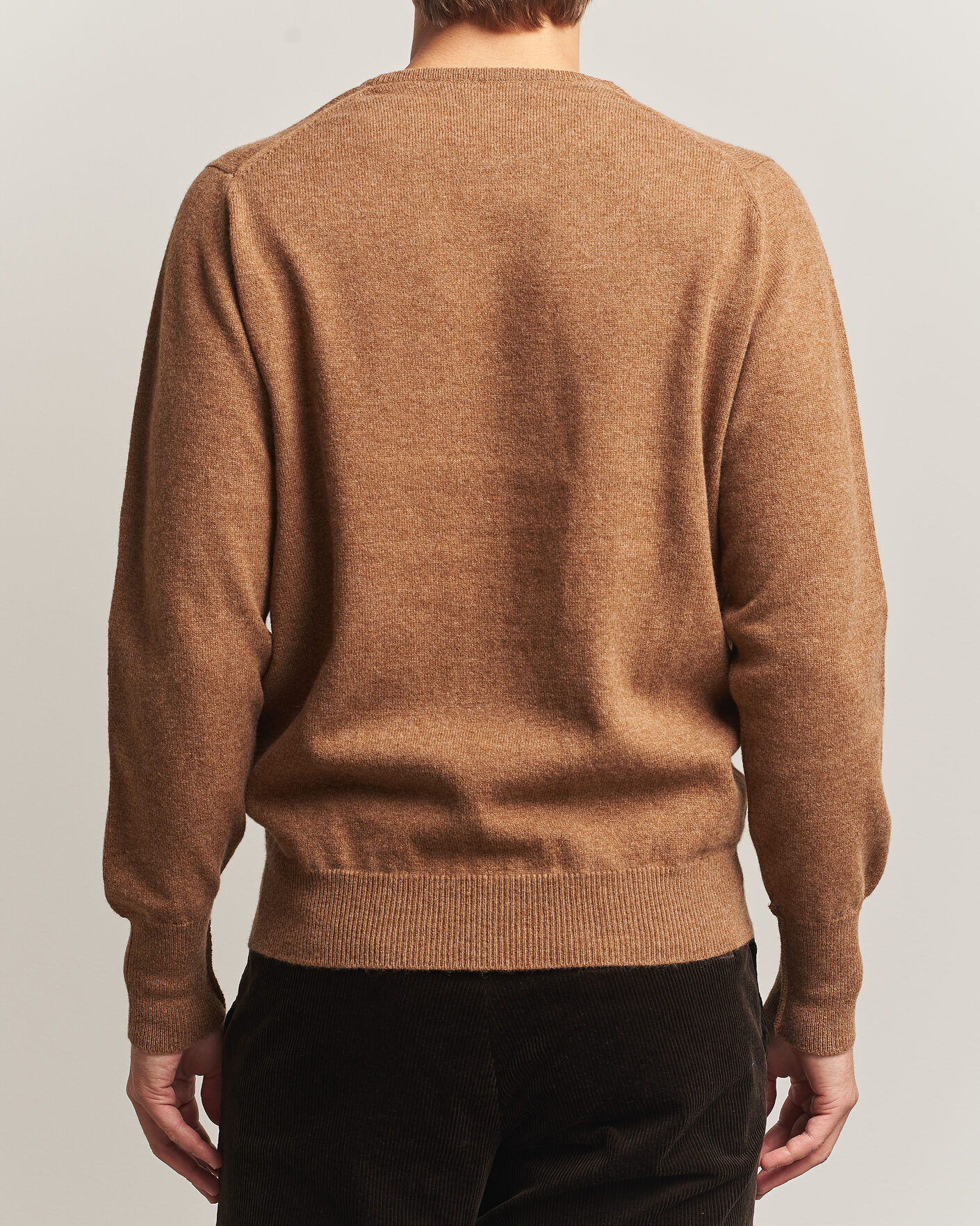 Uomini | Maglieria | William Lockie | Rob Lambswool Crewneck Driftwood